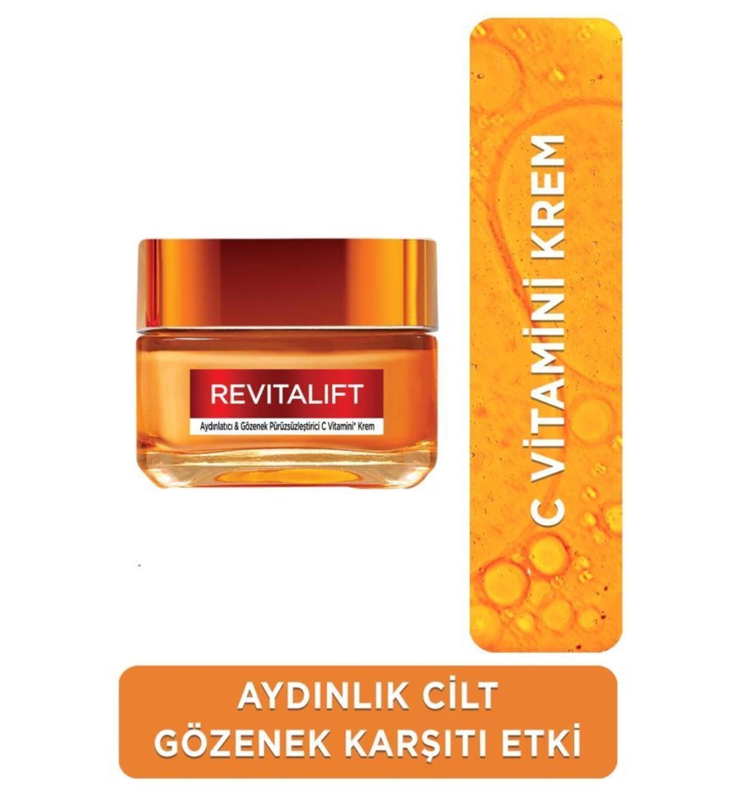 L'Oreal Paris Revitalift Clinical Brightening & Pore Smoothing Moisturizing Vitamin C Cream 50 Ml - Buy Online on GoSupps.com