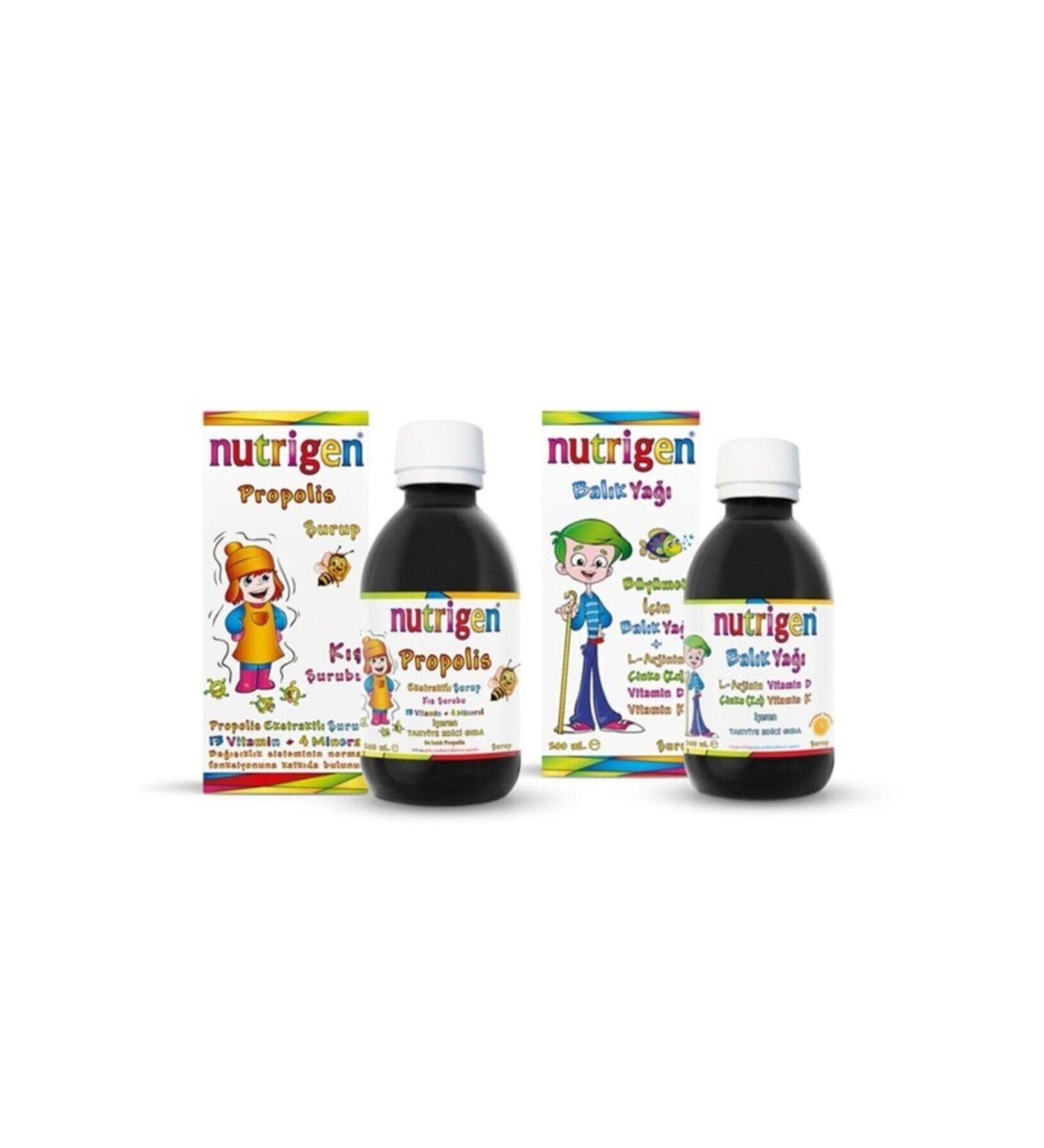 Nutrigen Winter Package - Propolis Syrup 200 Ml + Fish Oil Syrup 200 Ml