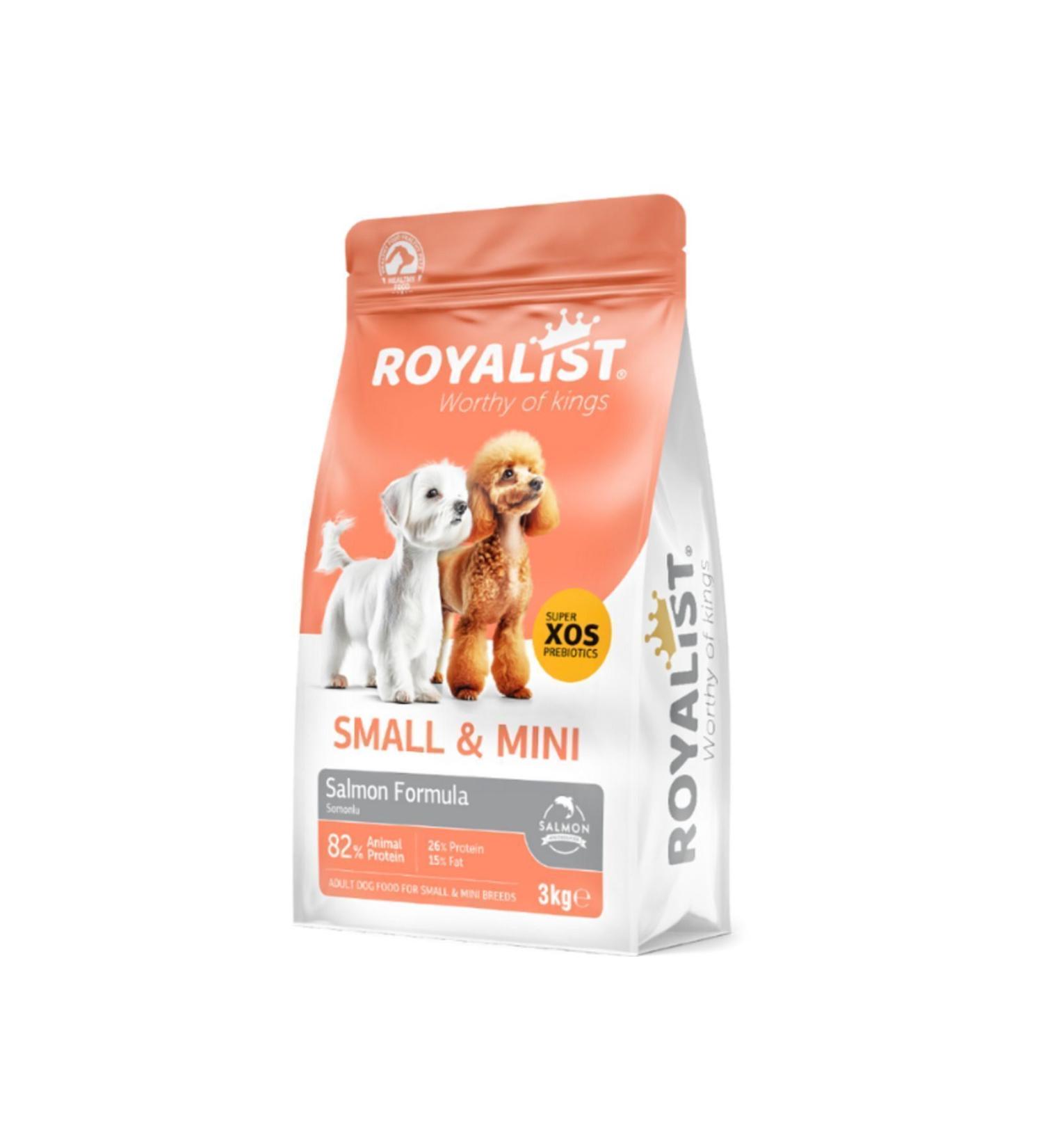 Royalist Small & Mini Salmon Prebiotic Small Grain Adult Dog Food for Small Breed Dogs 3 Kg