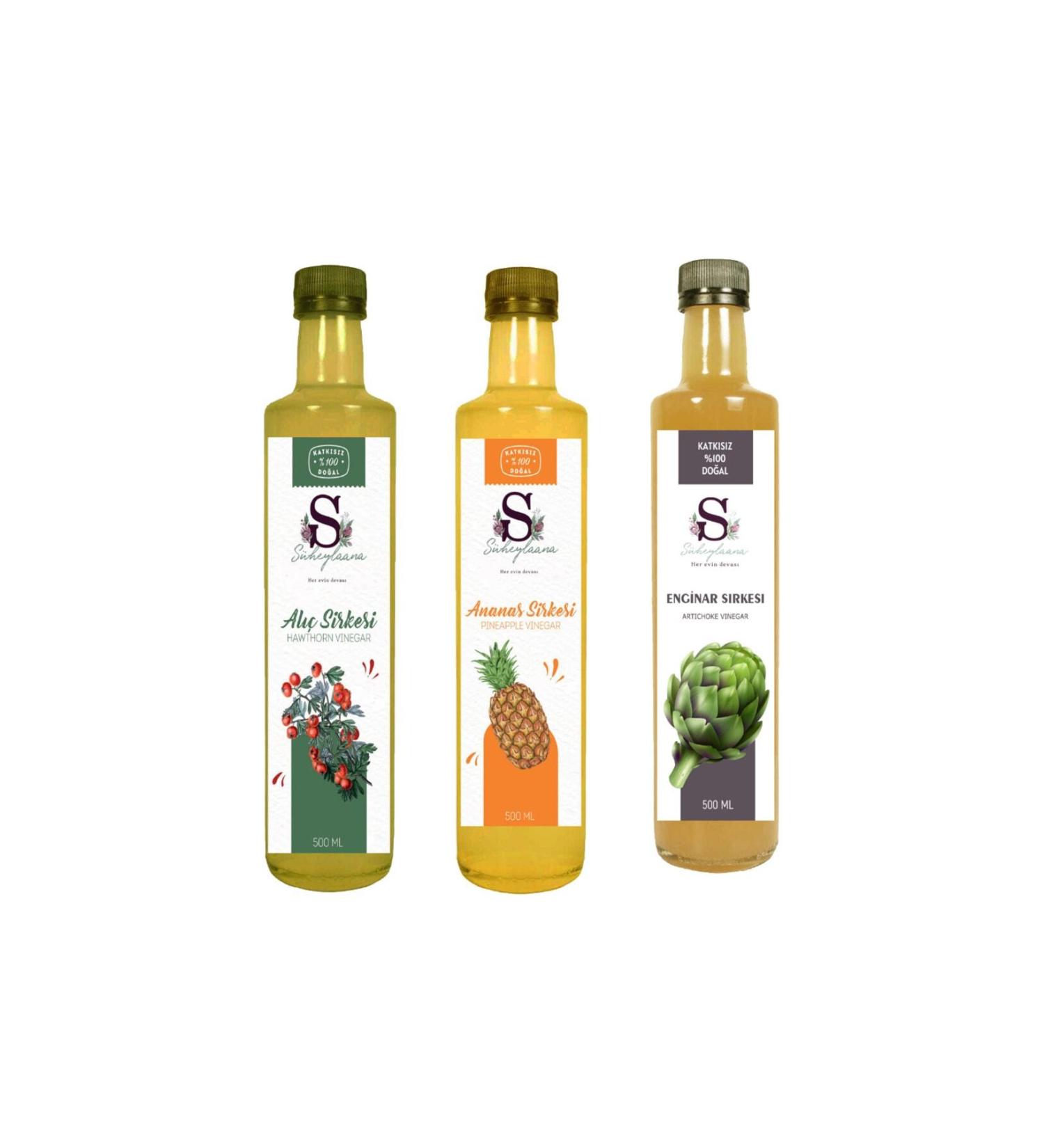 S heylaana Natural Artichoke Pineapple and Hawthorn Vinegar 500 Ml