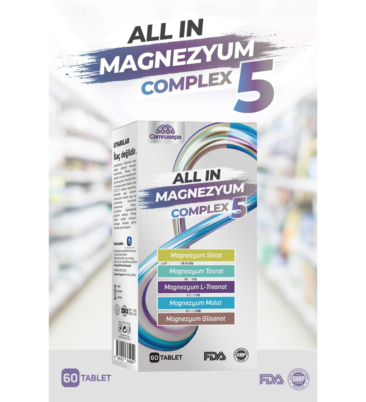 Camrusepa All In Magnesium Complex 5 - Buy Online on GoSupps.com
