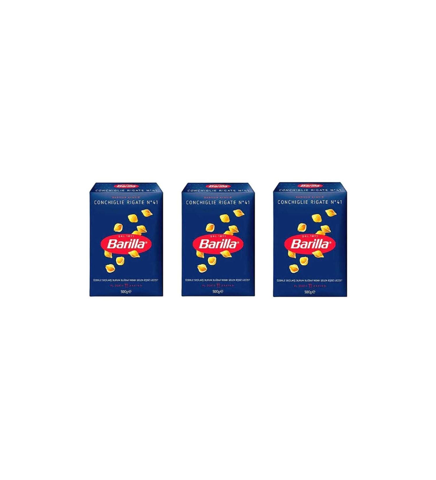 Barilla BAR LLA CONCHIGLIE RIGATE/ SEA SHELL 3X500GRAM - Buy Online on GoSupps.com