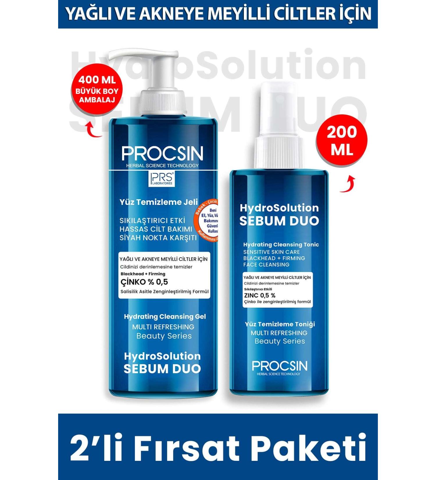 PROCSIN Hydrosolution Tonic + Gel Pack - Buy Online on GoSupps.com