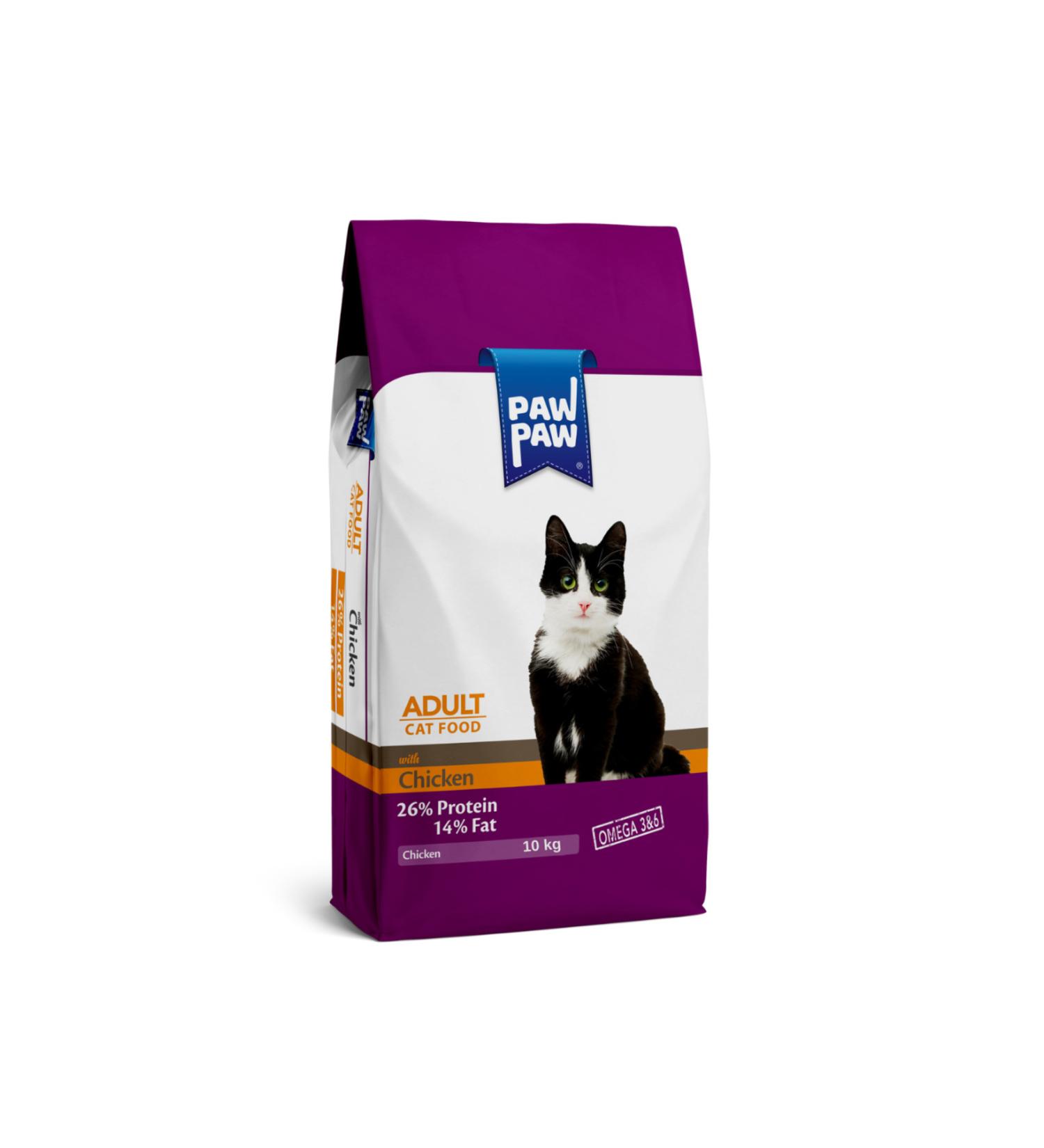Paw Paw Chicken Adult Cat Food 10 Kg