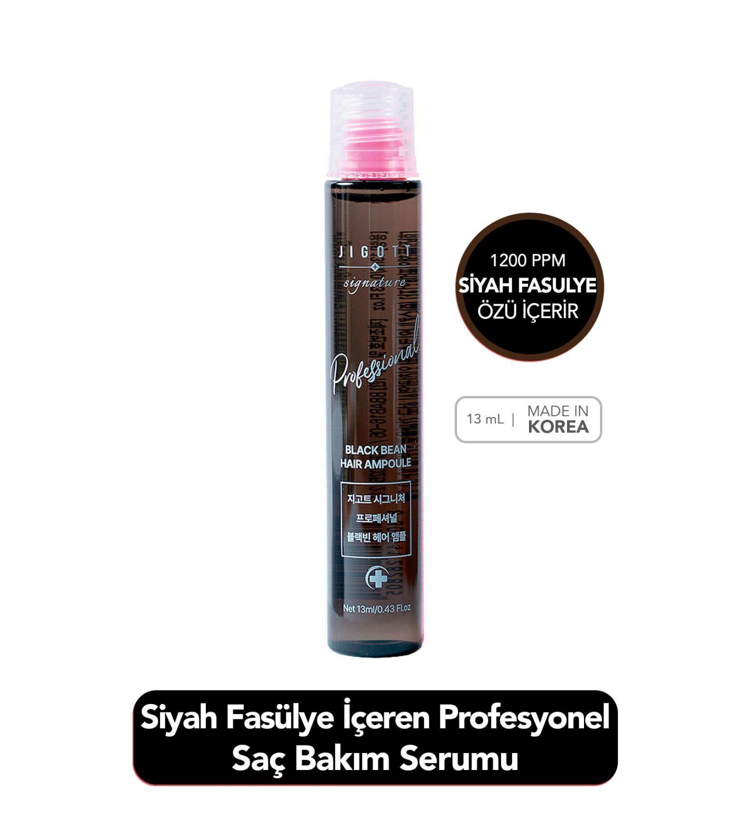 Jigott Black Bean Moisturizing Nourishing Hair Care Serum Jigott Black Bean Hair Ampoule 13 ml