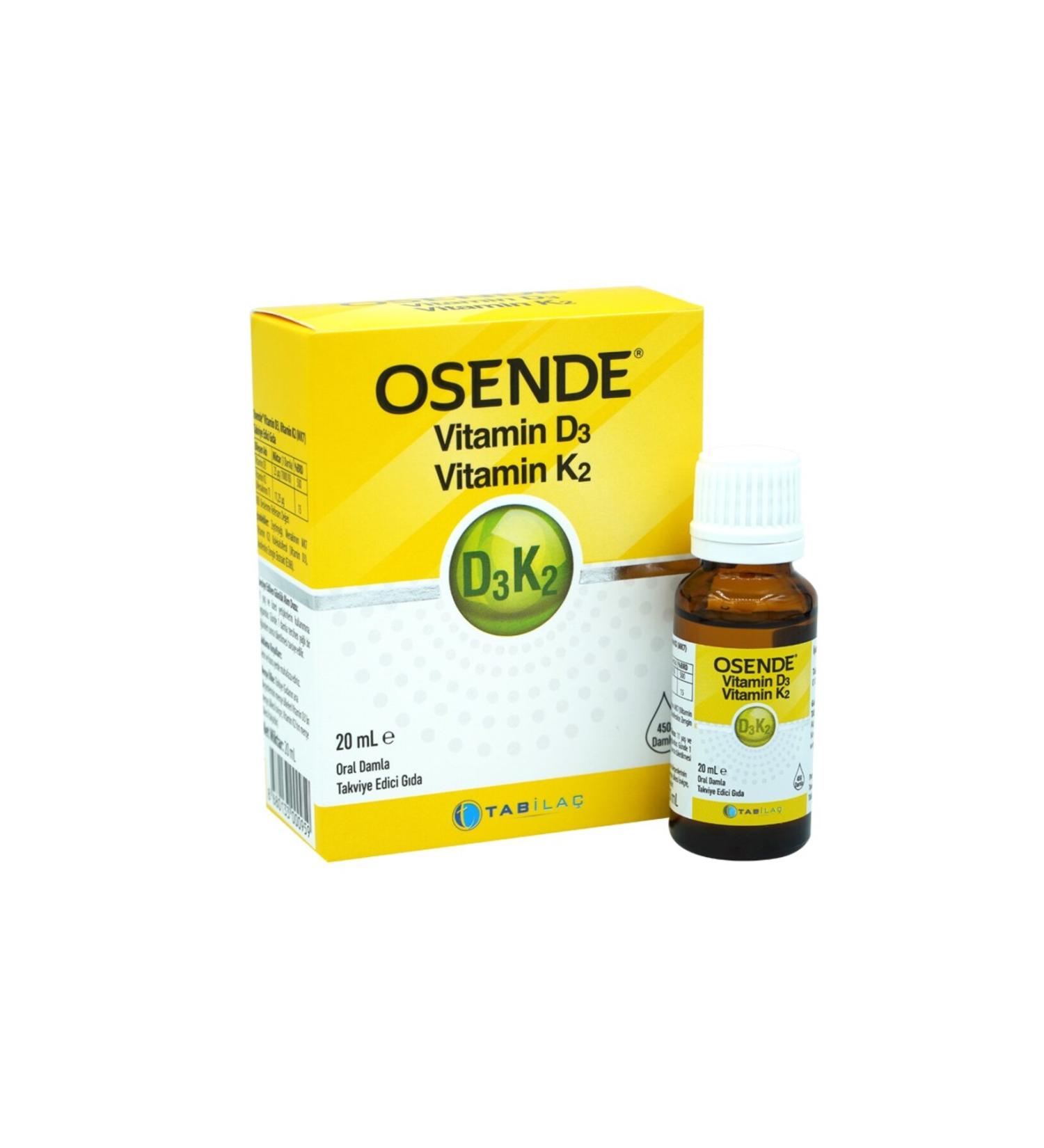 Tab la Osende Vitamin D3k2 Food Supplement 20 ml