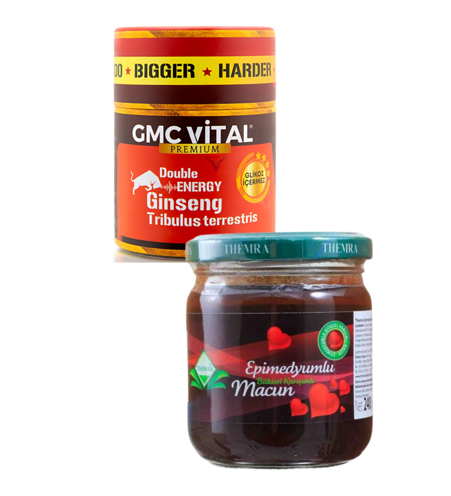 Gmc vital themra paste Super Duo Set Honey Herbal Ginseng Paste 240 + 250 Gr