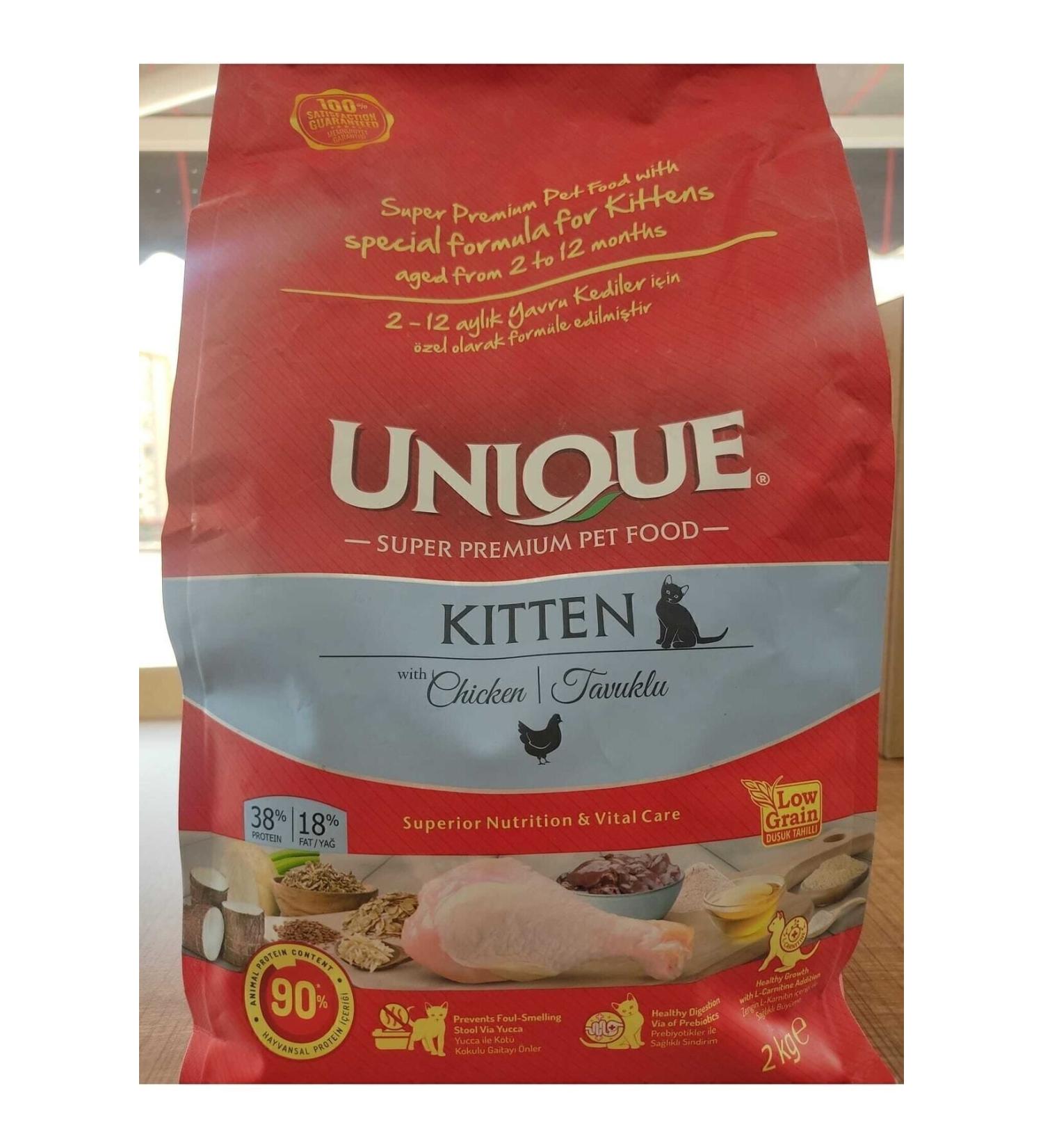 Unique Cat Kitten Chicken Dry Food 2kg