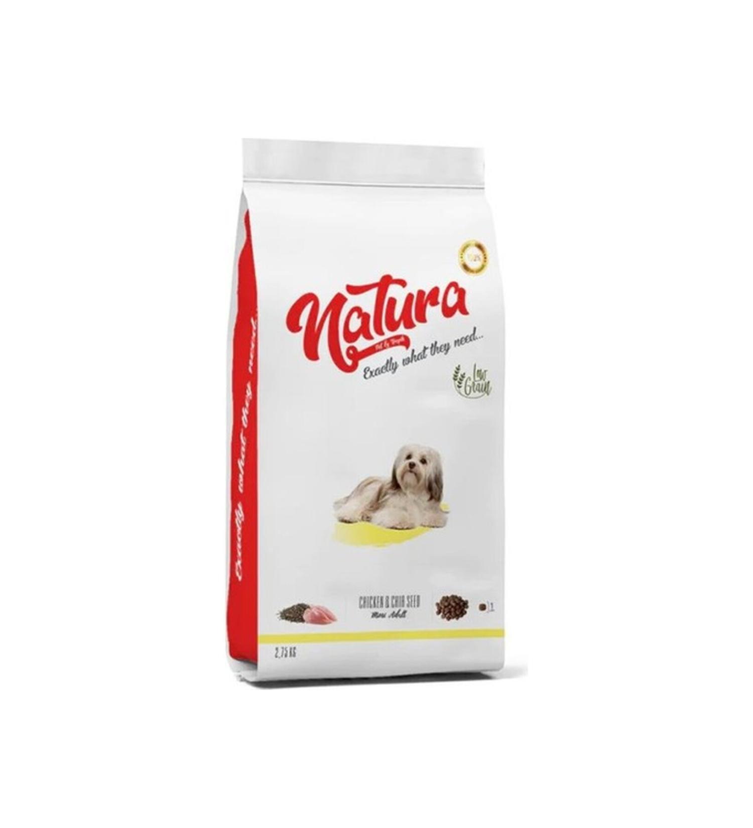 Natura Low Grain Small Breed Adult Dog Food Chicken & Chia Seed 2.75 kg