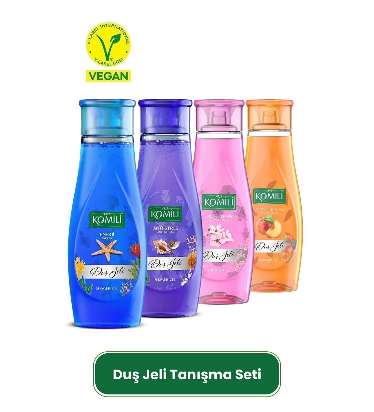 Komili Shower Gel Introduction Package Set of 4 - 4 X 500 ML