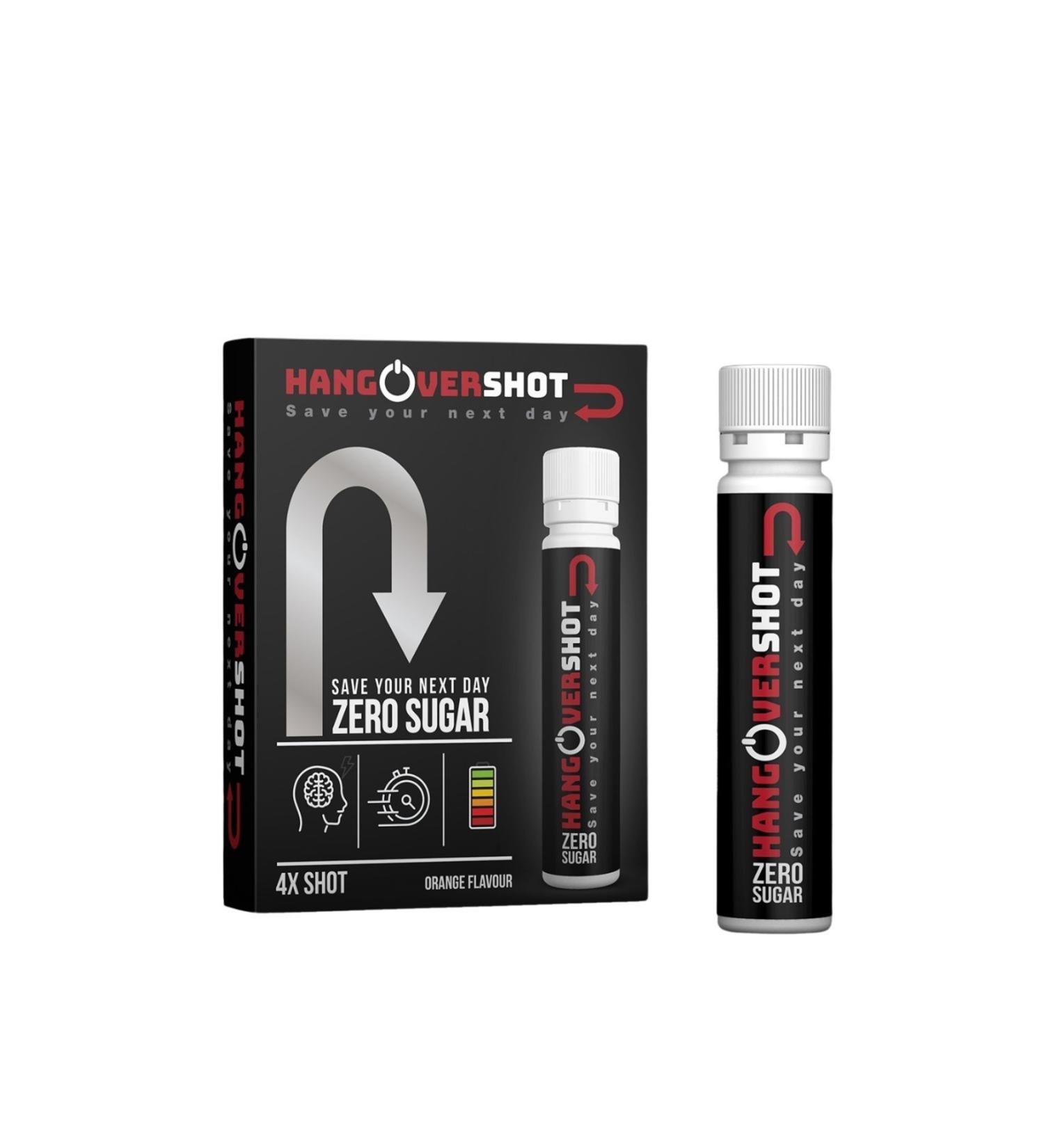 HANGOVERSHOT Zero Sugar Save Your Next Day 4*25