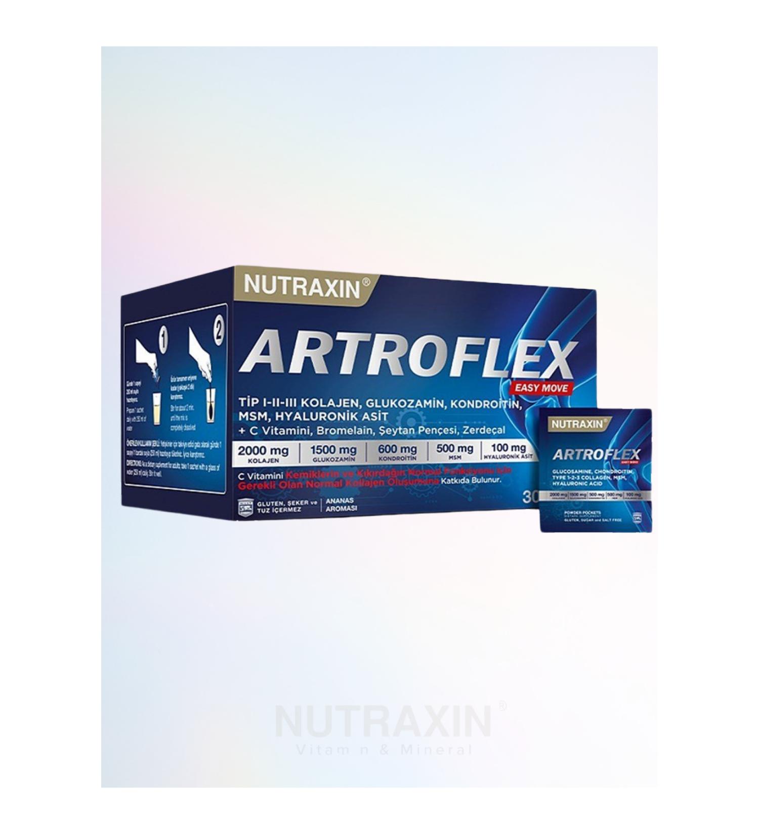 Nutraxin Artroflex Easy Move 30 Sachet Pineapple Flavored '&' (1 PIECE 100 ML FACE CLEANSING GEL)