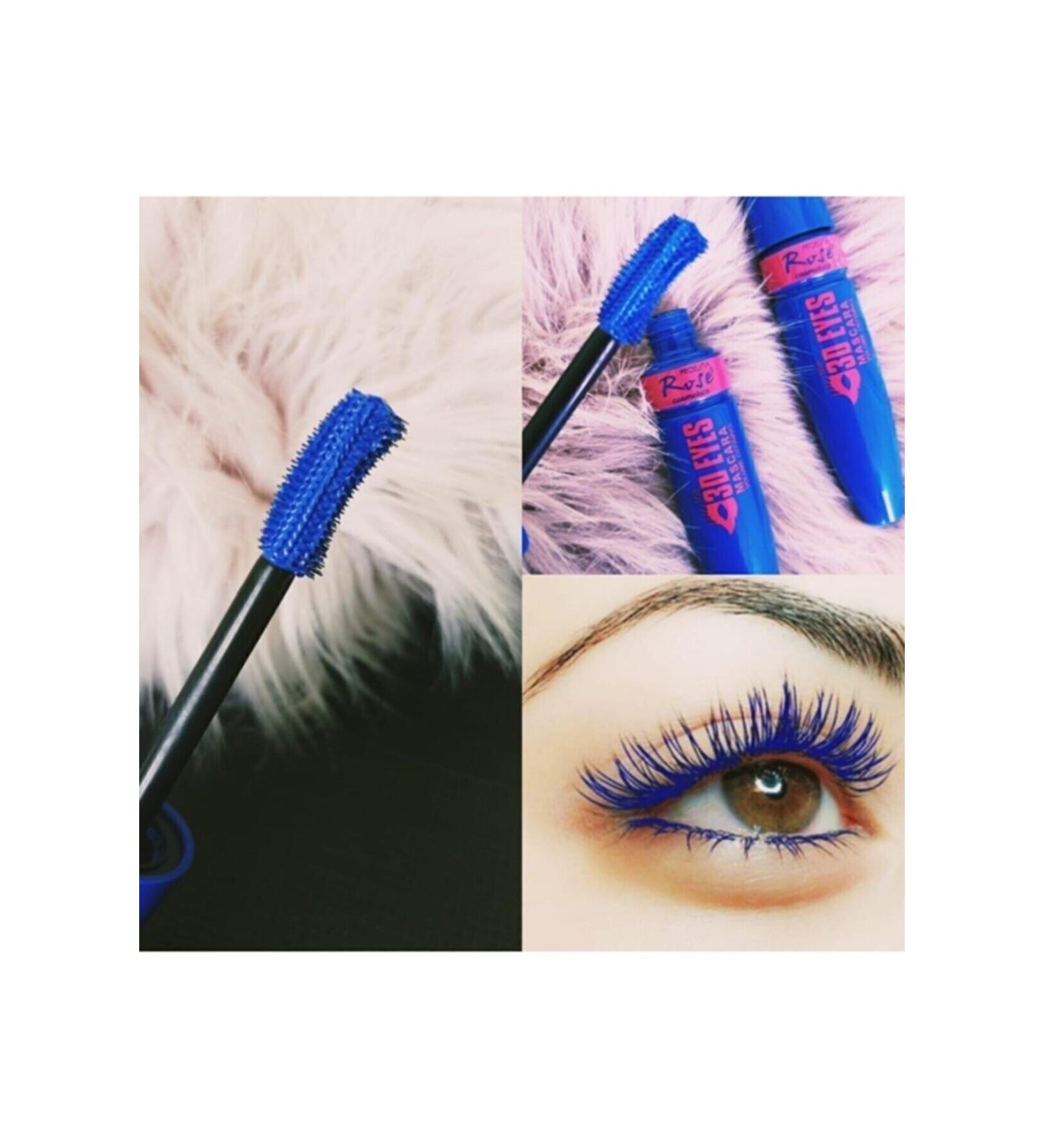 Blue Mascara Eyes 3d Blue Mascara