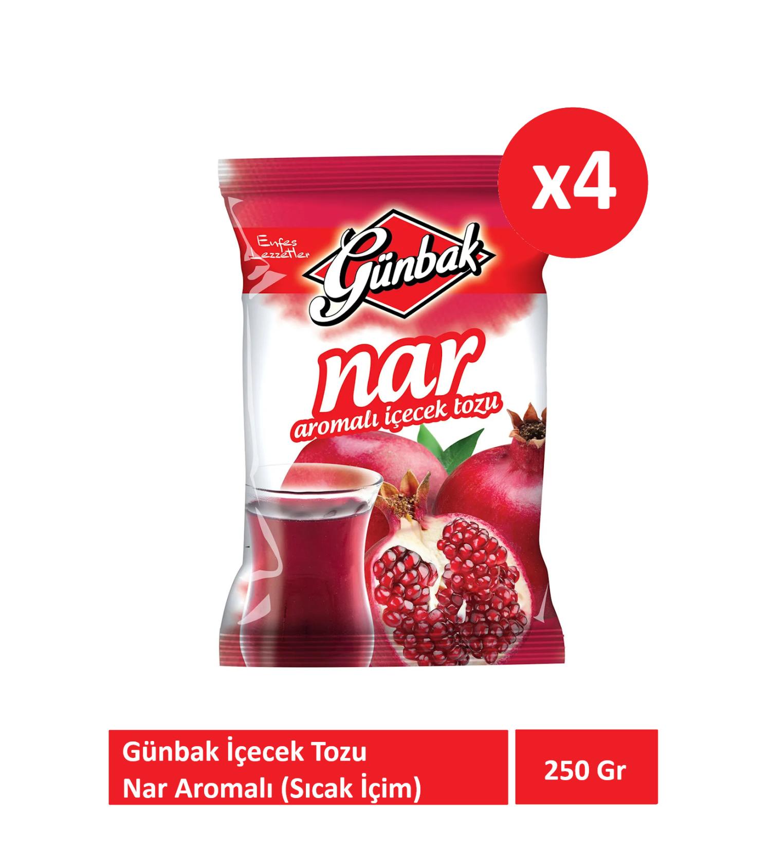 G nbak 250 Gr Pomegranate Flavored Drink Powder x 4 Pieces