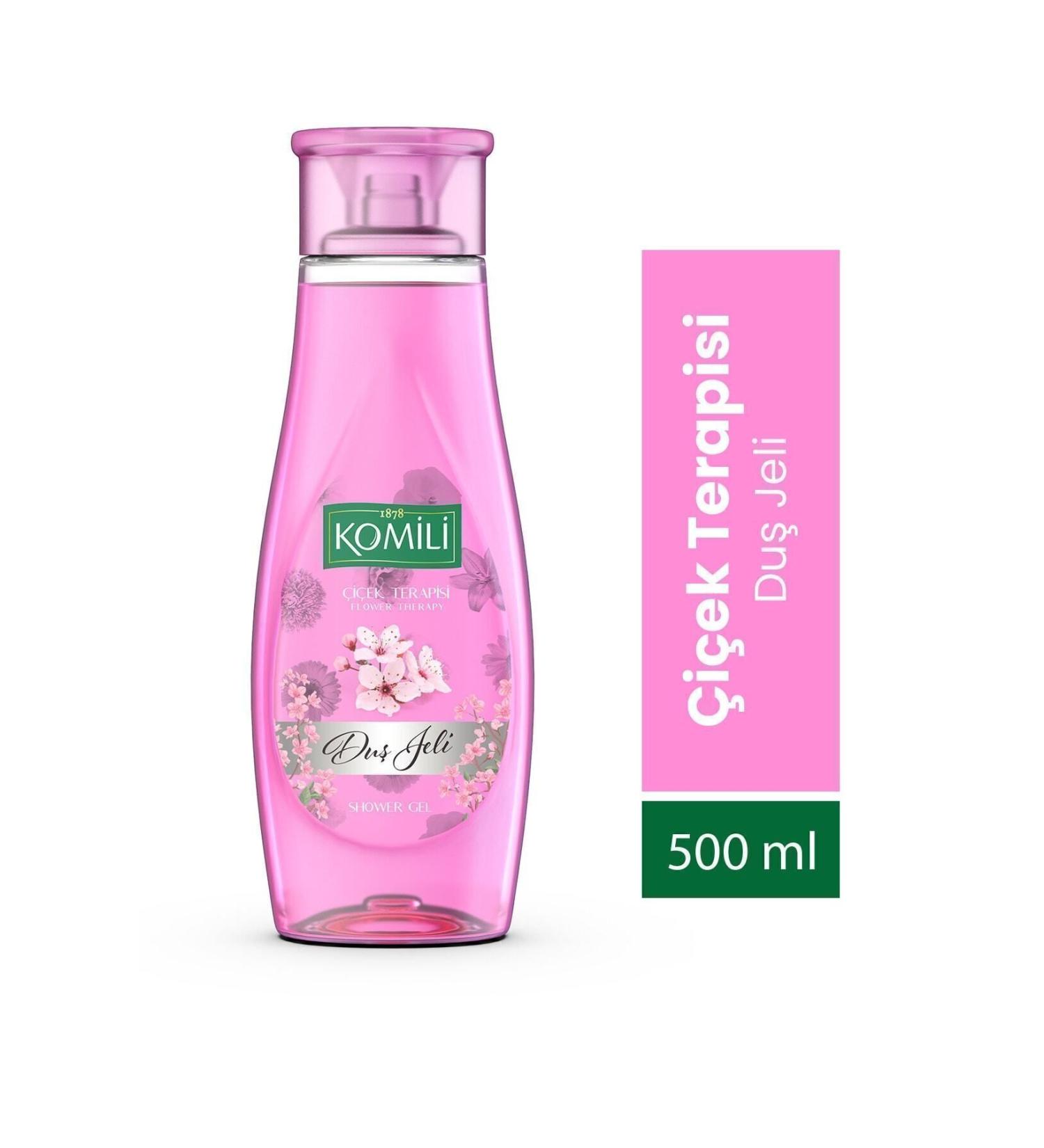 Komili Flower Therapy Vegan Shower Gel - Spring Flowers Scented - 500 ml - Buy Online on GoSupps.com