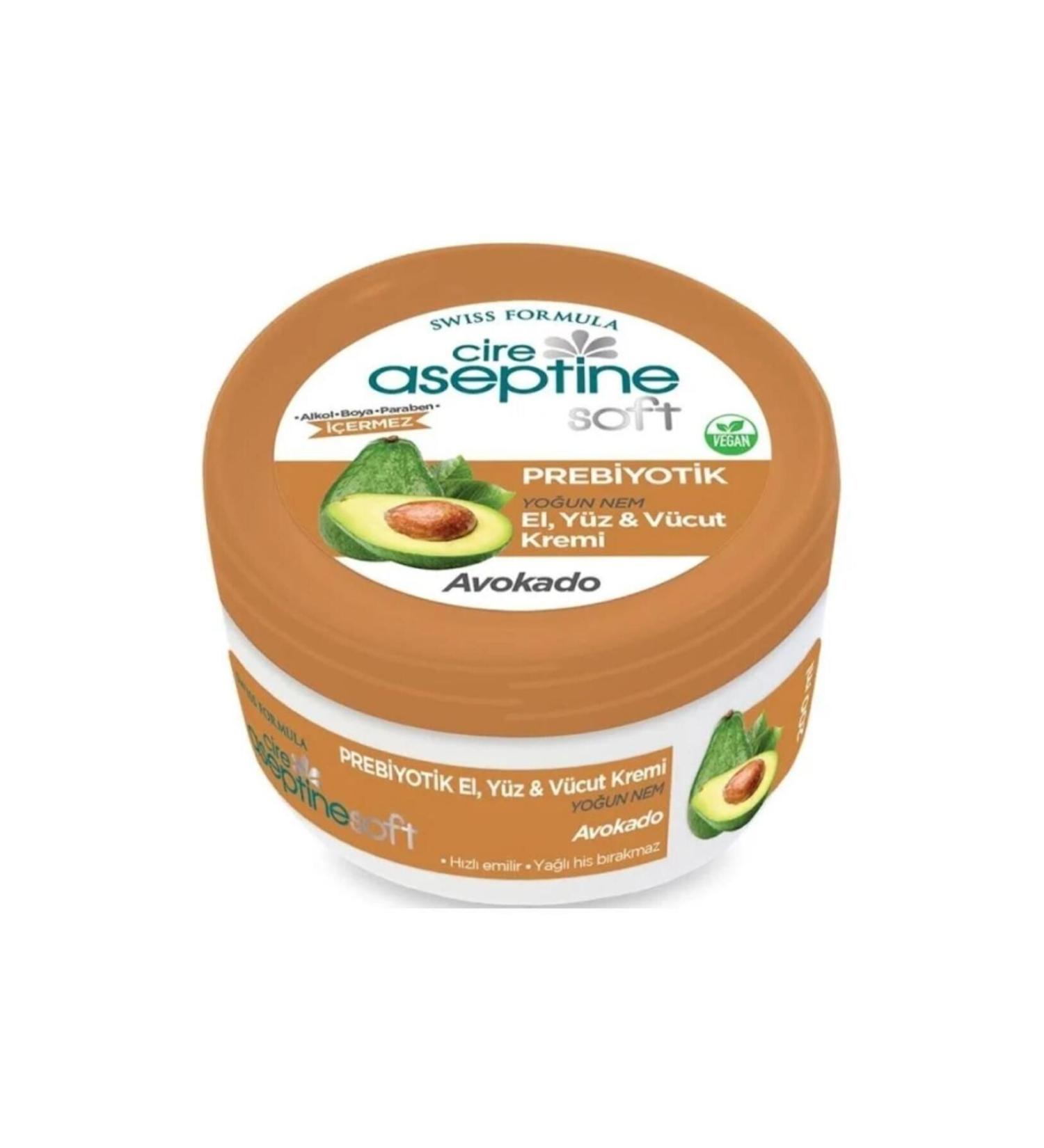 Cire Aseptine Soft Avocado Prebiotic Moisturizing Cream 200 ml