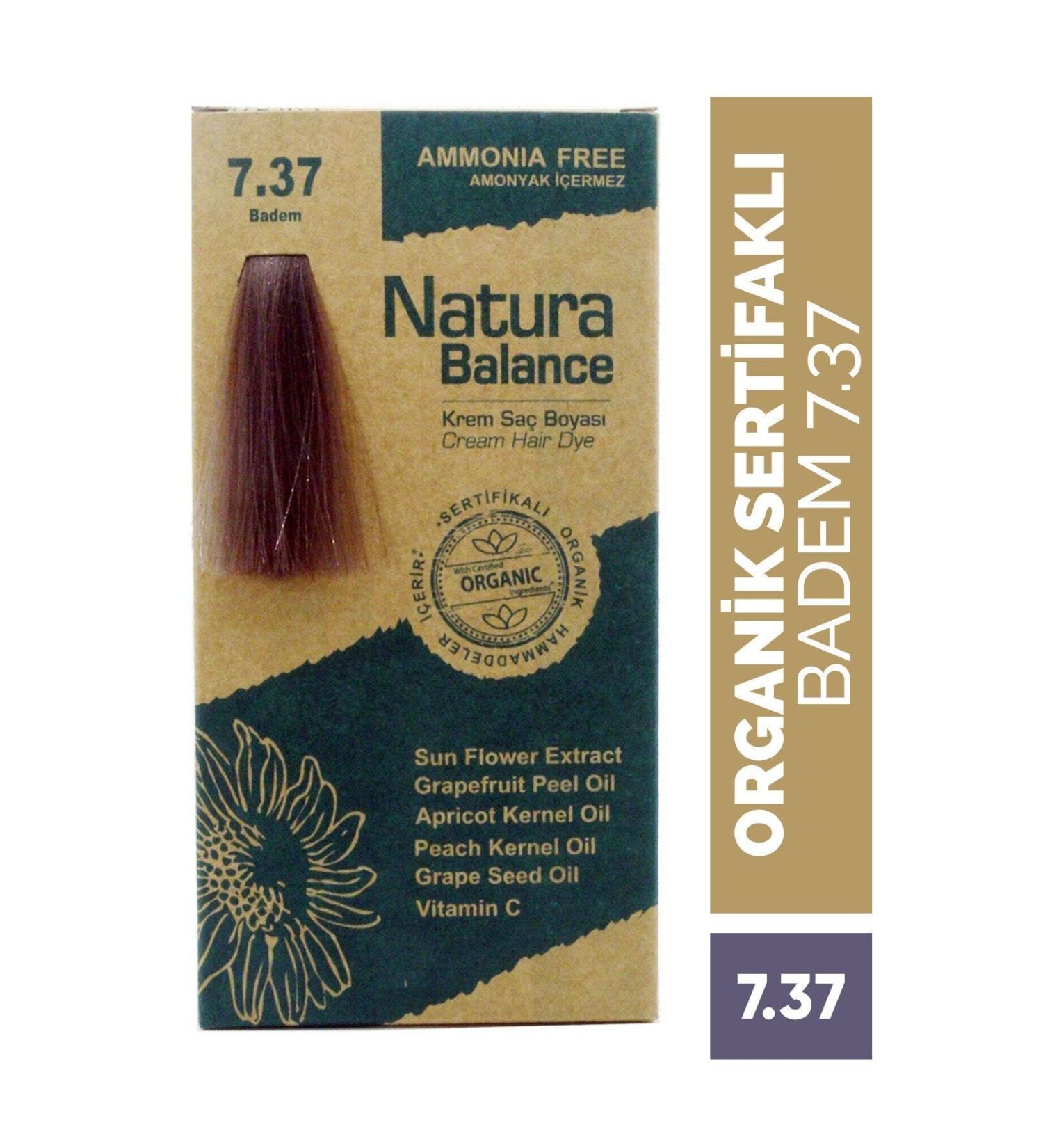 NATURABALANCE Hair Dye - Organic Certified Almond 7.37 8699367128056 - Buy Online on GoSupps.com