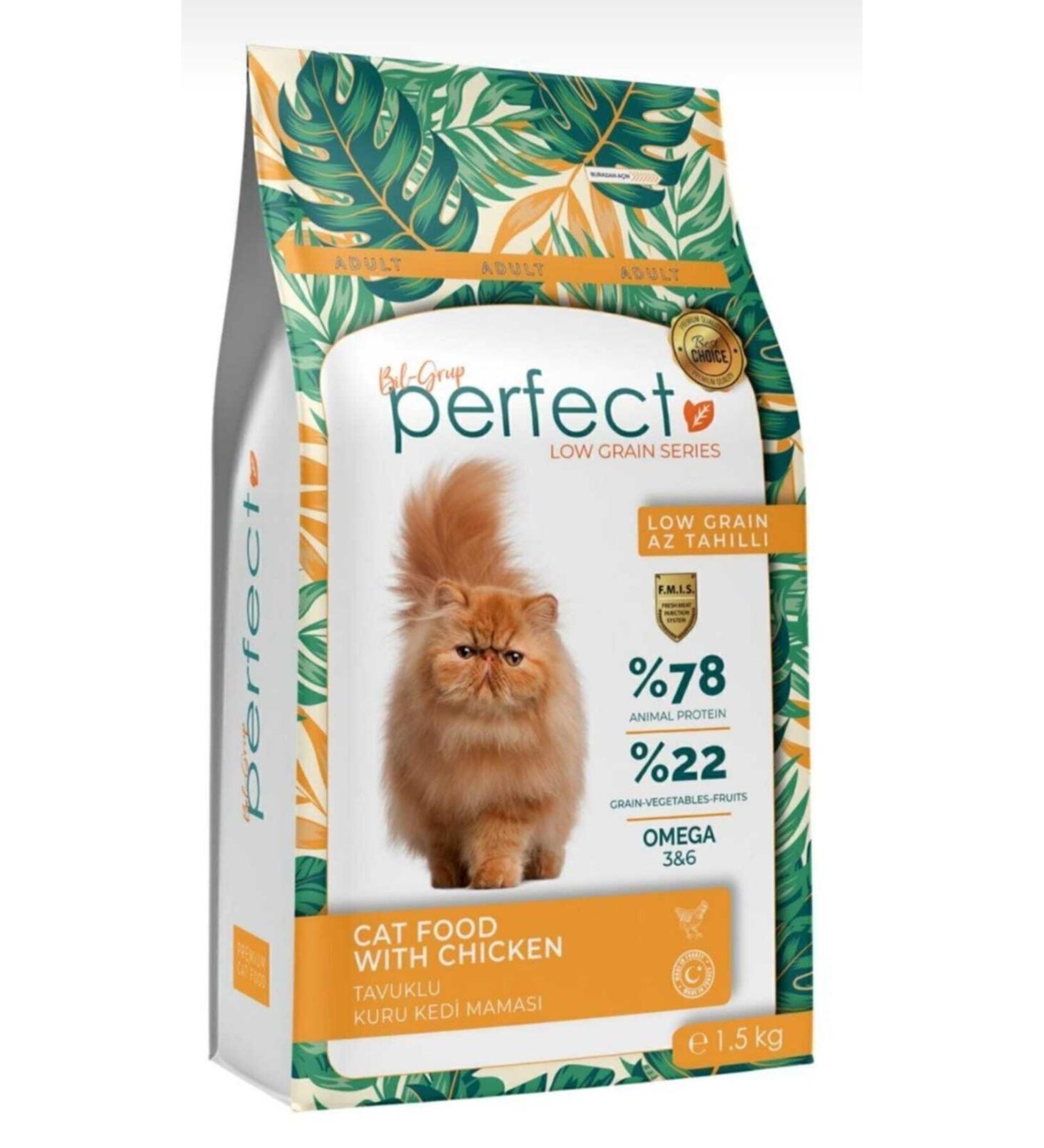 PERFECT Low Grain Adult Chicken Cat Food 1.5 kg
