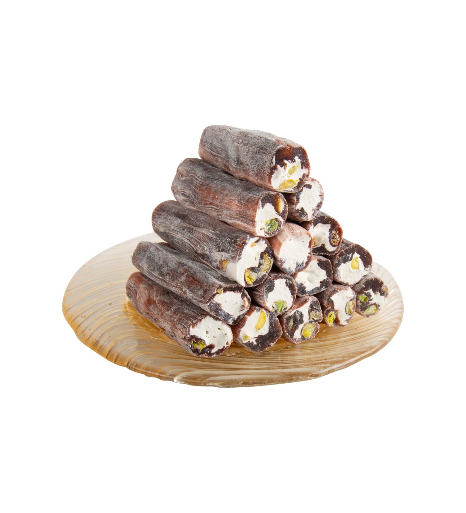 Eyup Efendi Antepya Pistachio Black Mulberry Milk Wick Turkish Delight - 200 Grams