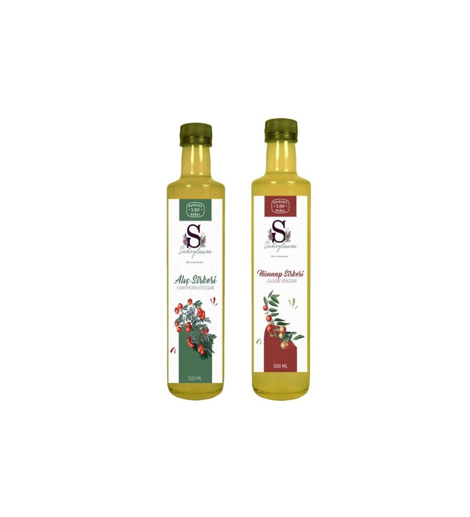 Suheylaana Natural Hawthorn Vinegar 500 Ml And Jujube Vinegar 500 Ml