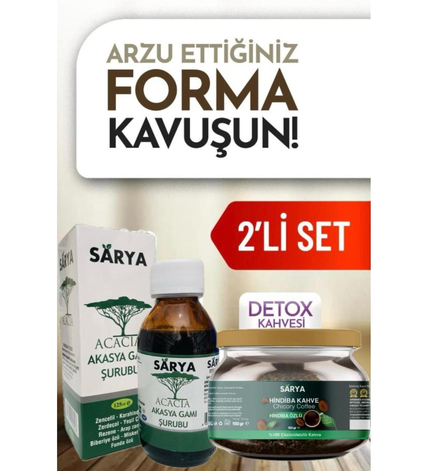 SARYA Acacia Gum Syrup and Chicory Coffee Form Set