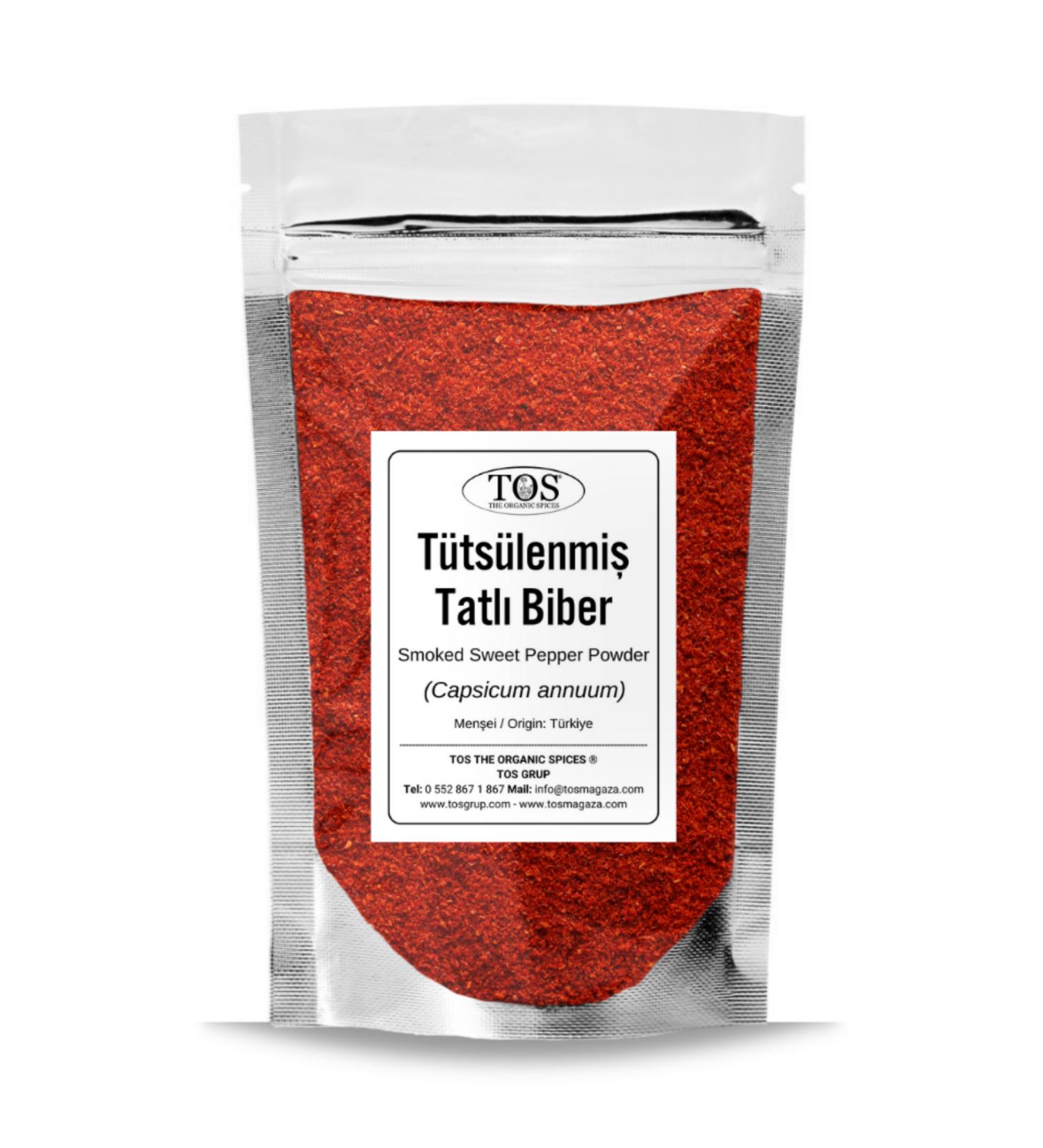 TOS The Organic Spices Smoked Sweet Paprika 1 kg (1st Quality) Capsicum annuum / Smoked Sweet Paprika