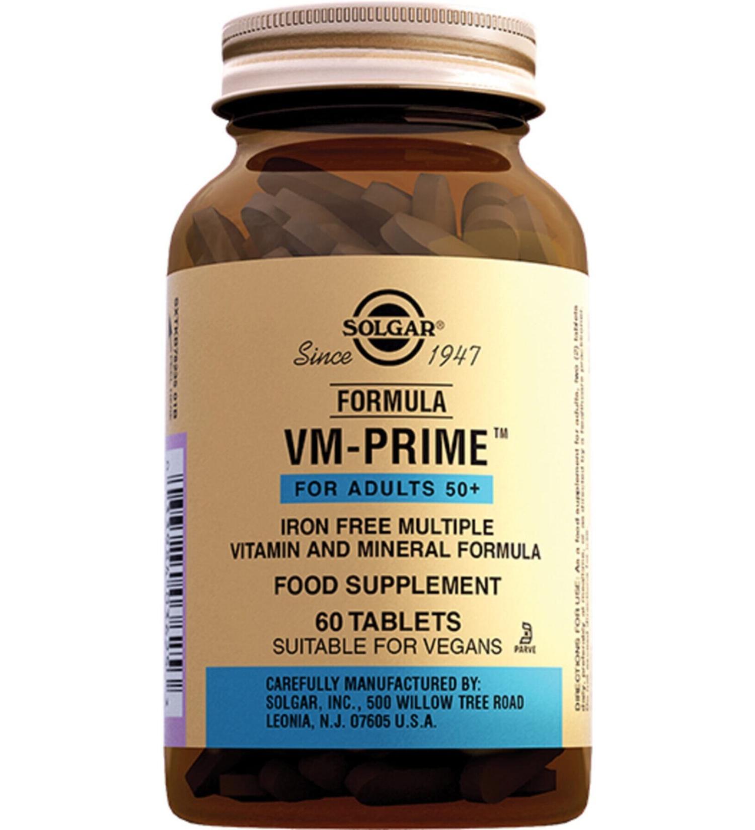 Solgar Vm Prime Multi Vitamin 60 Tablets (praym Veme)