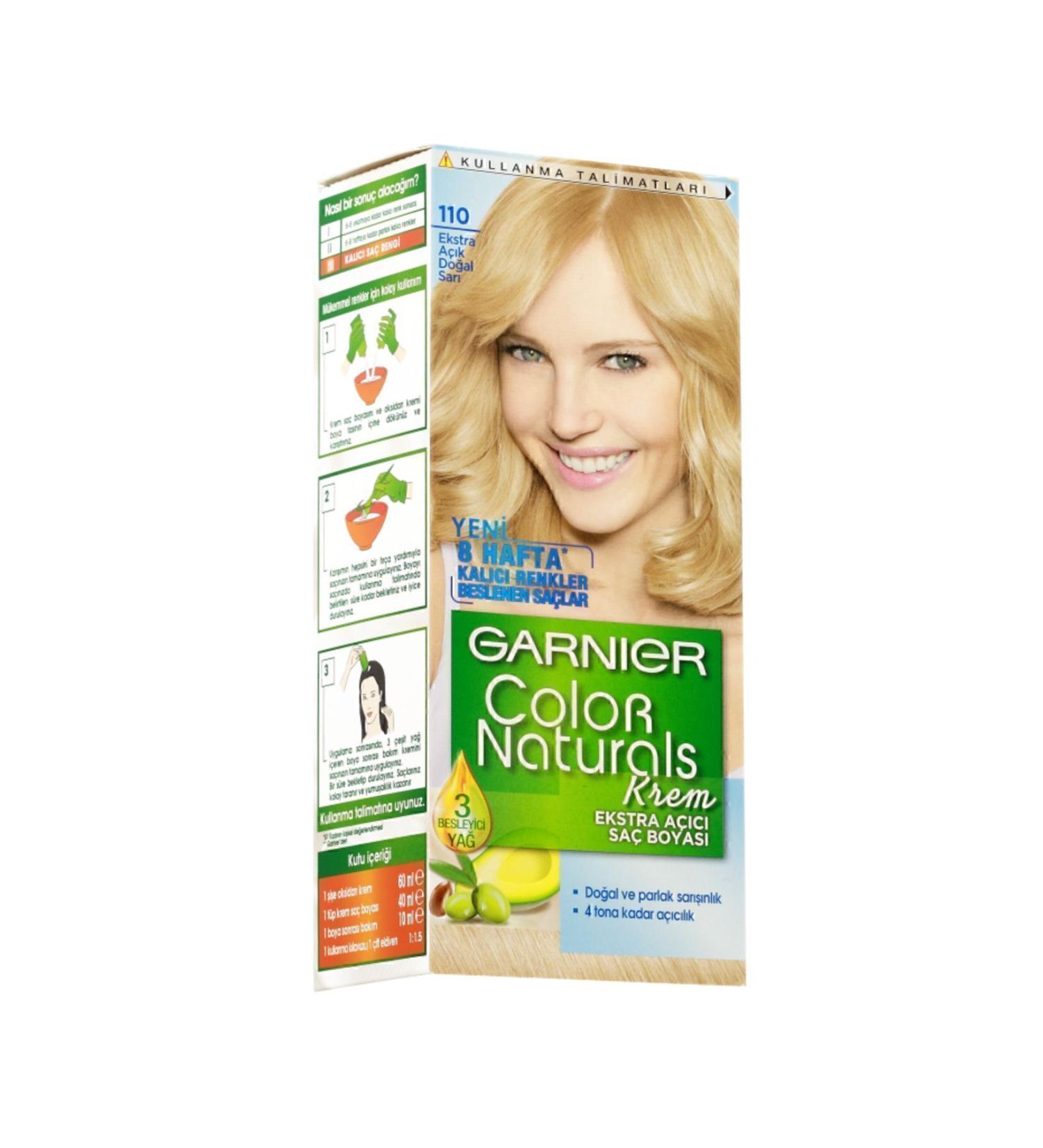 Garnier Color Naturals Hair Dye 110 Extra Light Natural Blonde - Buy Online on GoSupps.com