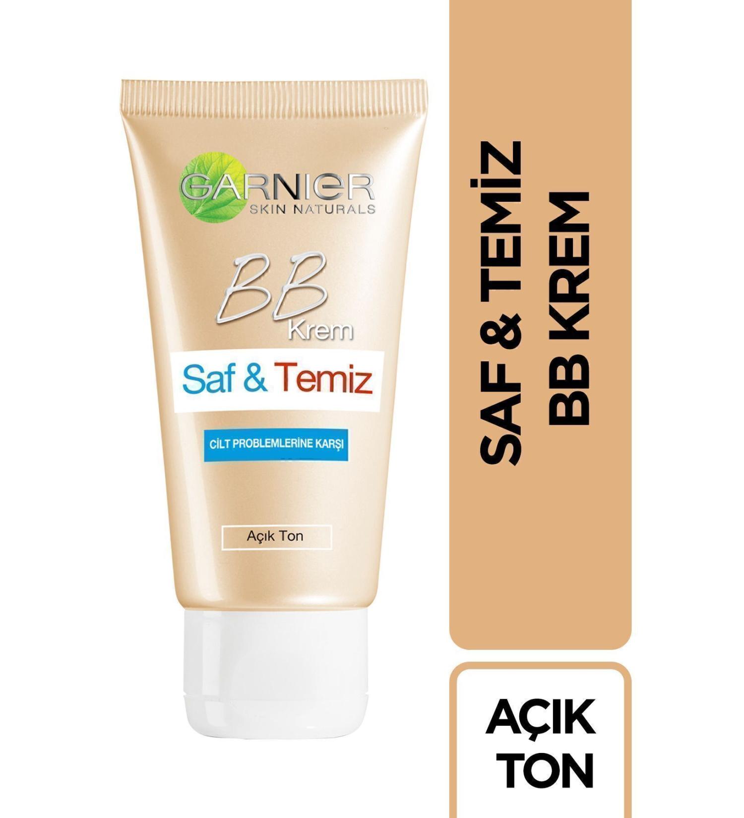 Garnier Pure & Clean Bb Cream Light Tone Spf 15 50ml - Buy Online on GoSupps.com