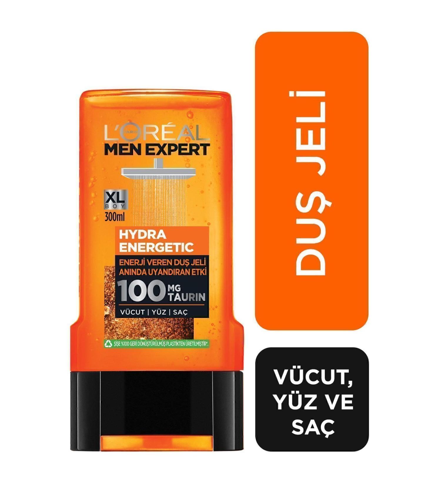 L'Oreal Paris Men Expert Hydra Energetic Energizing Shower Gel 300ml - Buy Online on GoSupps.com