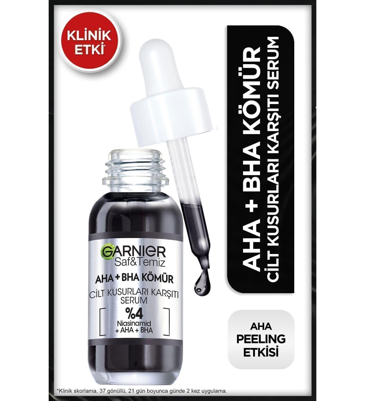 Garnier Aha Bha Anti-Imperfection Serum 4% niacinamide Peeling Aha Bha 30ml - Buy Online on GoSupps.com