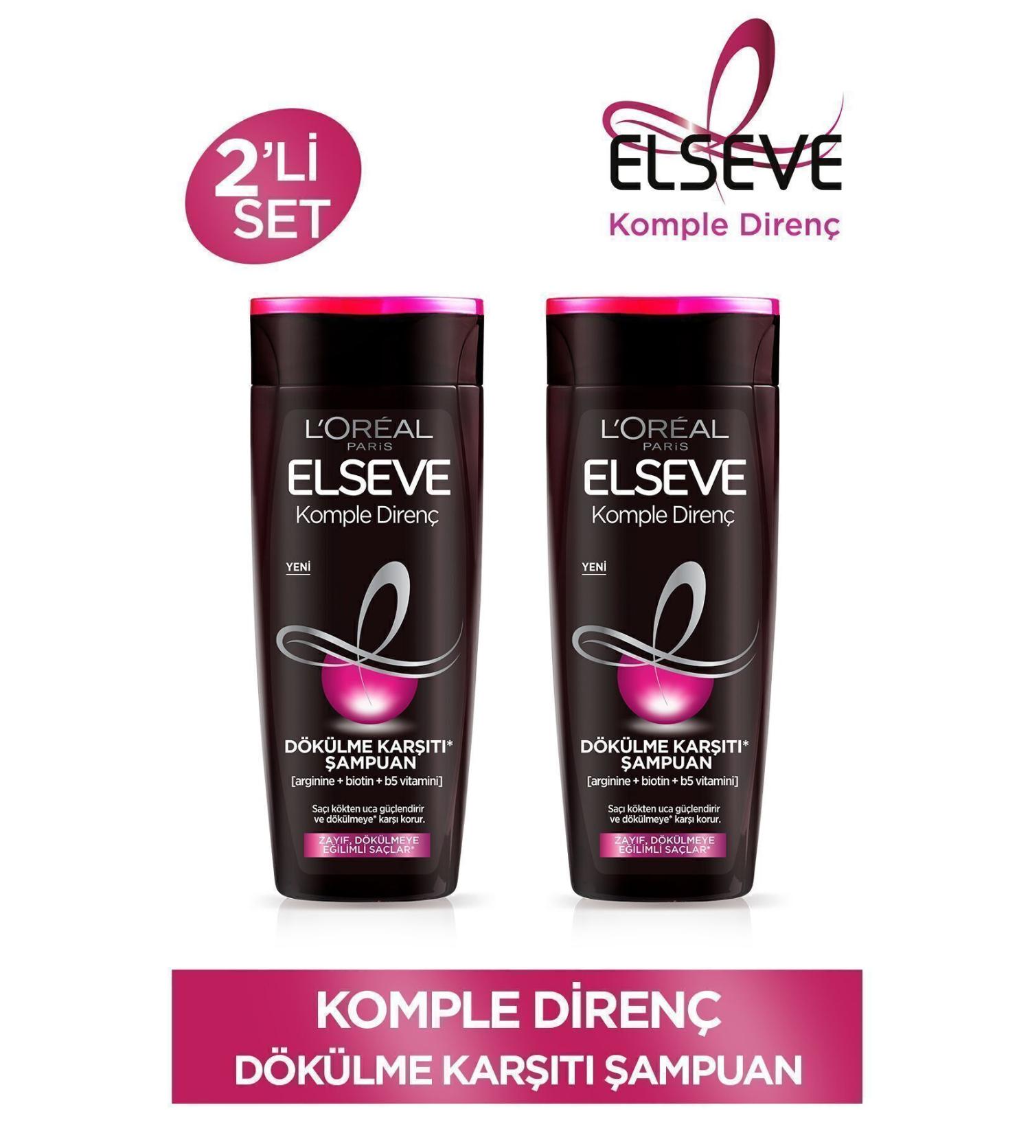 Elseve Complete Resistance Anti-Hair Loss Shampoo 390 ml Set of 2 - Buy Online on GoSupps.com
