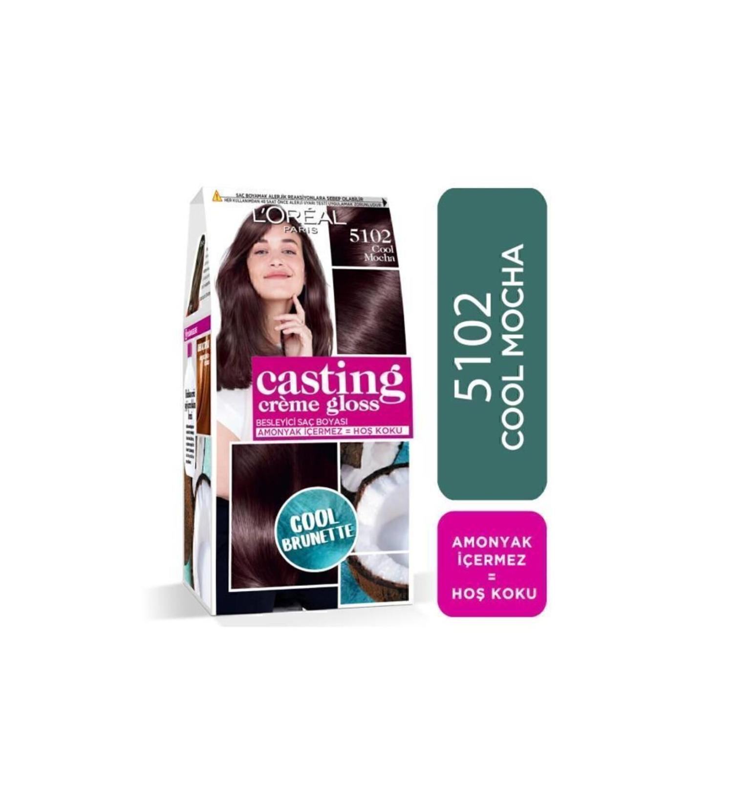 L'Oreal Paris L'or al Paris Casting Cr me Gloss Hair Dye - 5102 Cool Mocha - Buy Online on GoSupps.com