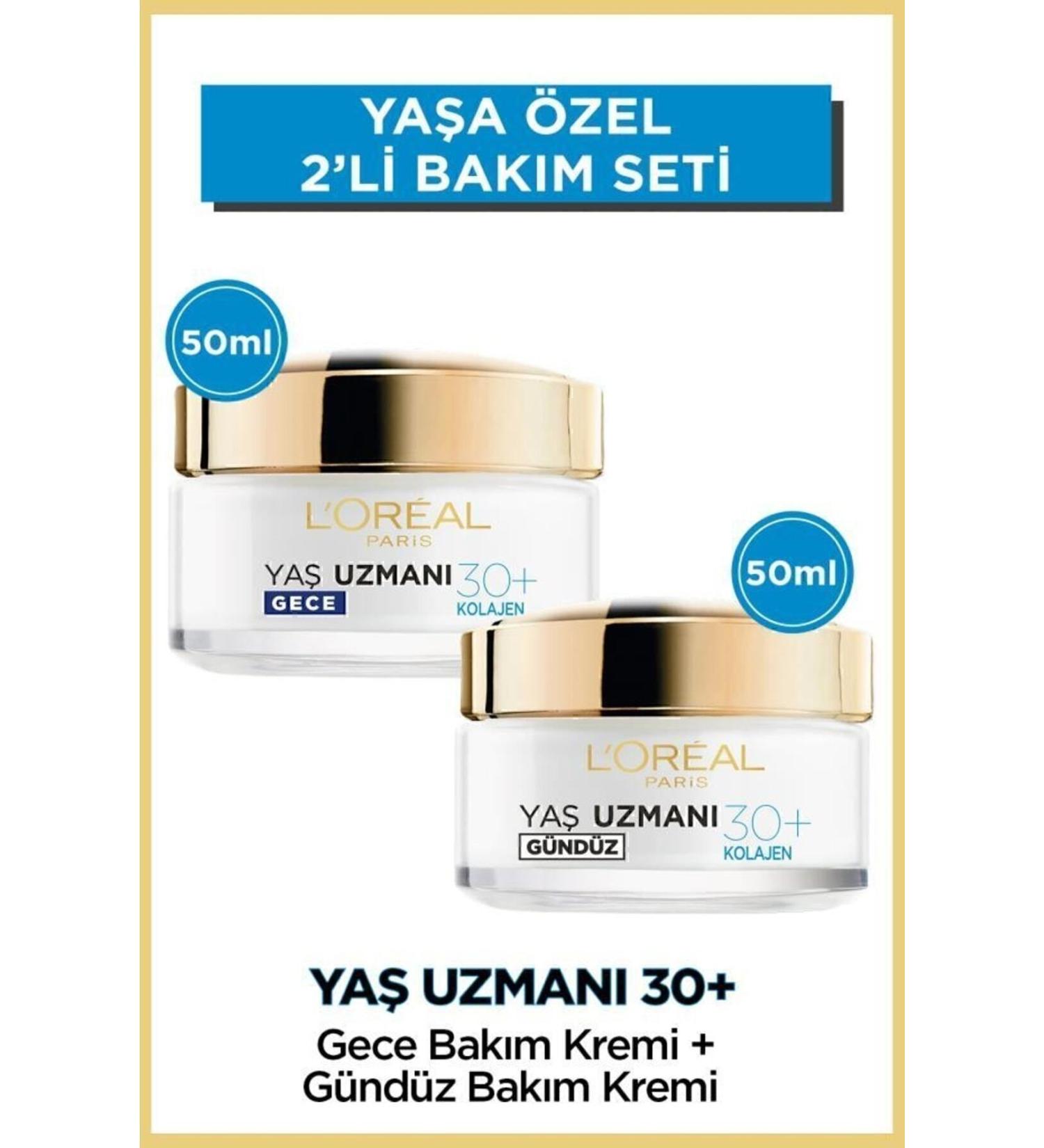 L'Oreal Paris Age Expert 30+ Anti-Wrinkle Moisturizing Day & Night Cream Set - Buy Online on GoSupps.com