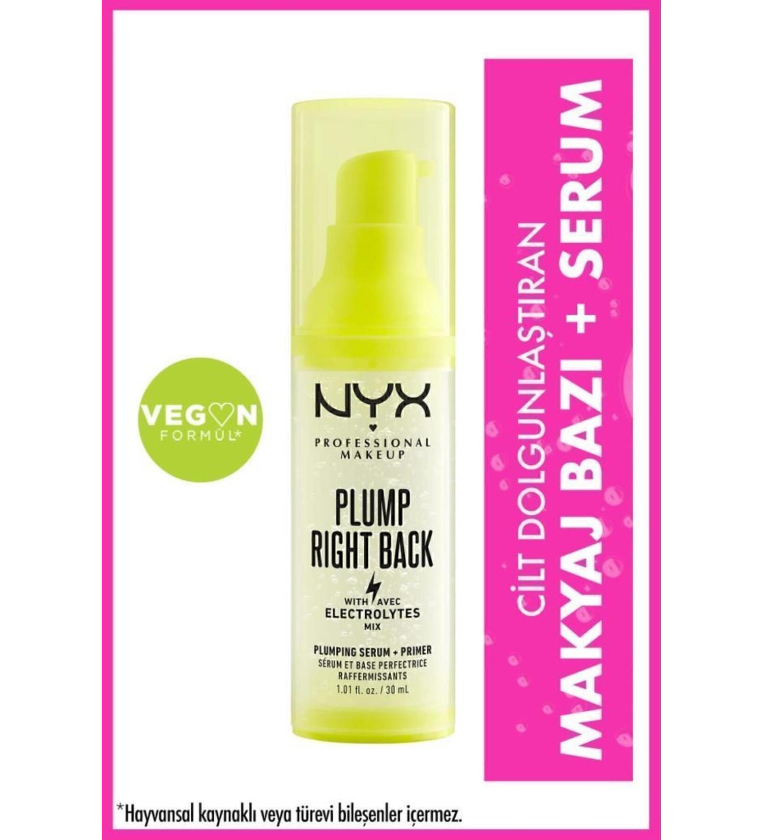 NYX Professional Makeup Plump Right Back Makeup Base + Serum - Buy Online on GoSupps.com