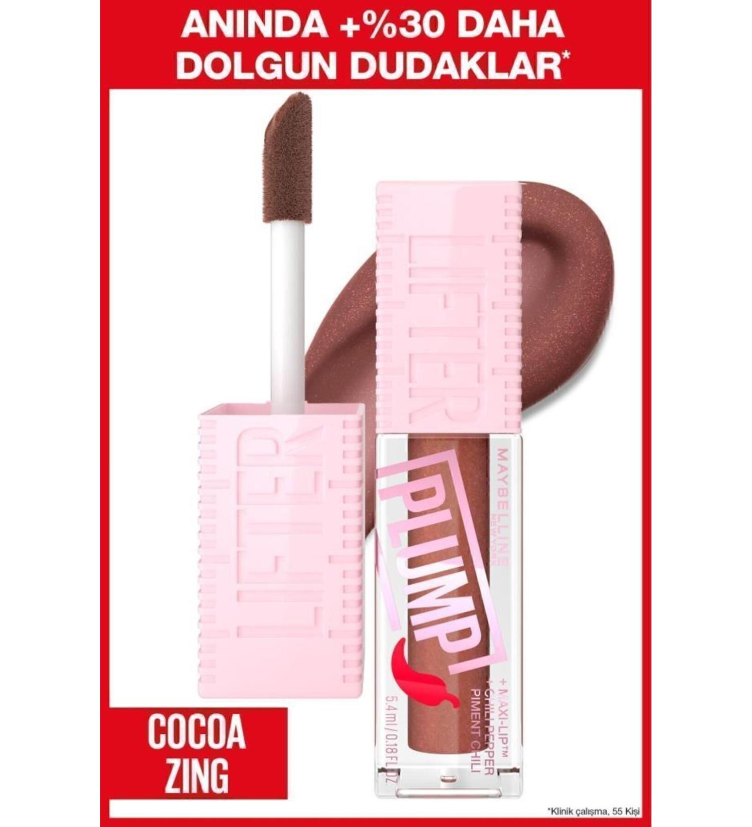 Maybelline New York Lifter Plump Lip Gloss- 007 Coca Zing - Buy Online on GoSupps.com