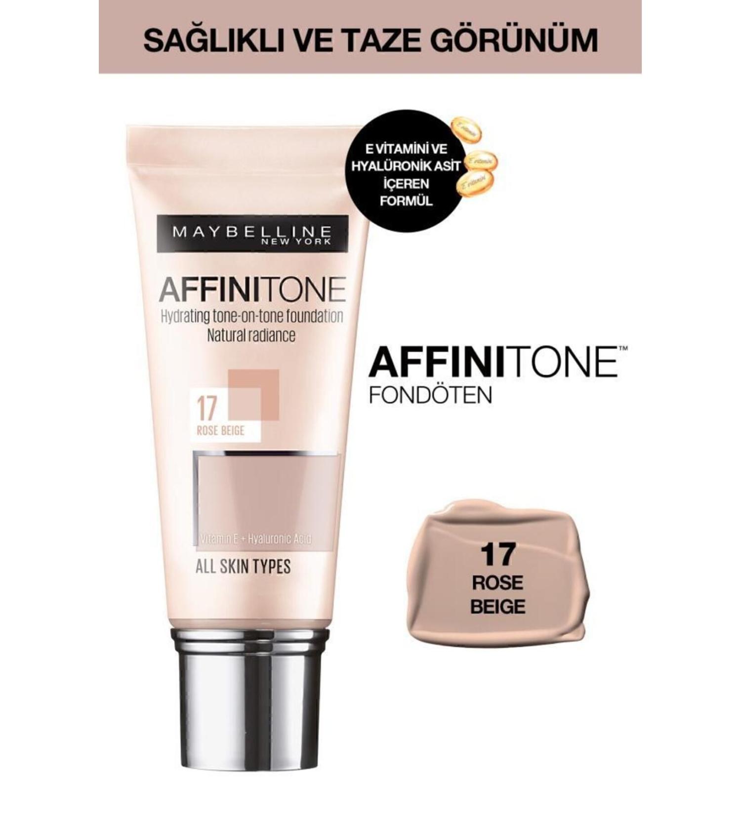 Maybelline New York Moisturizing Foundation - Affinitone Foundation No: 17 - Buy Online on GoSupps.com