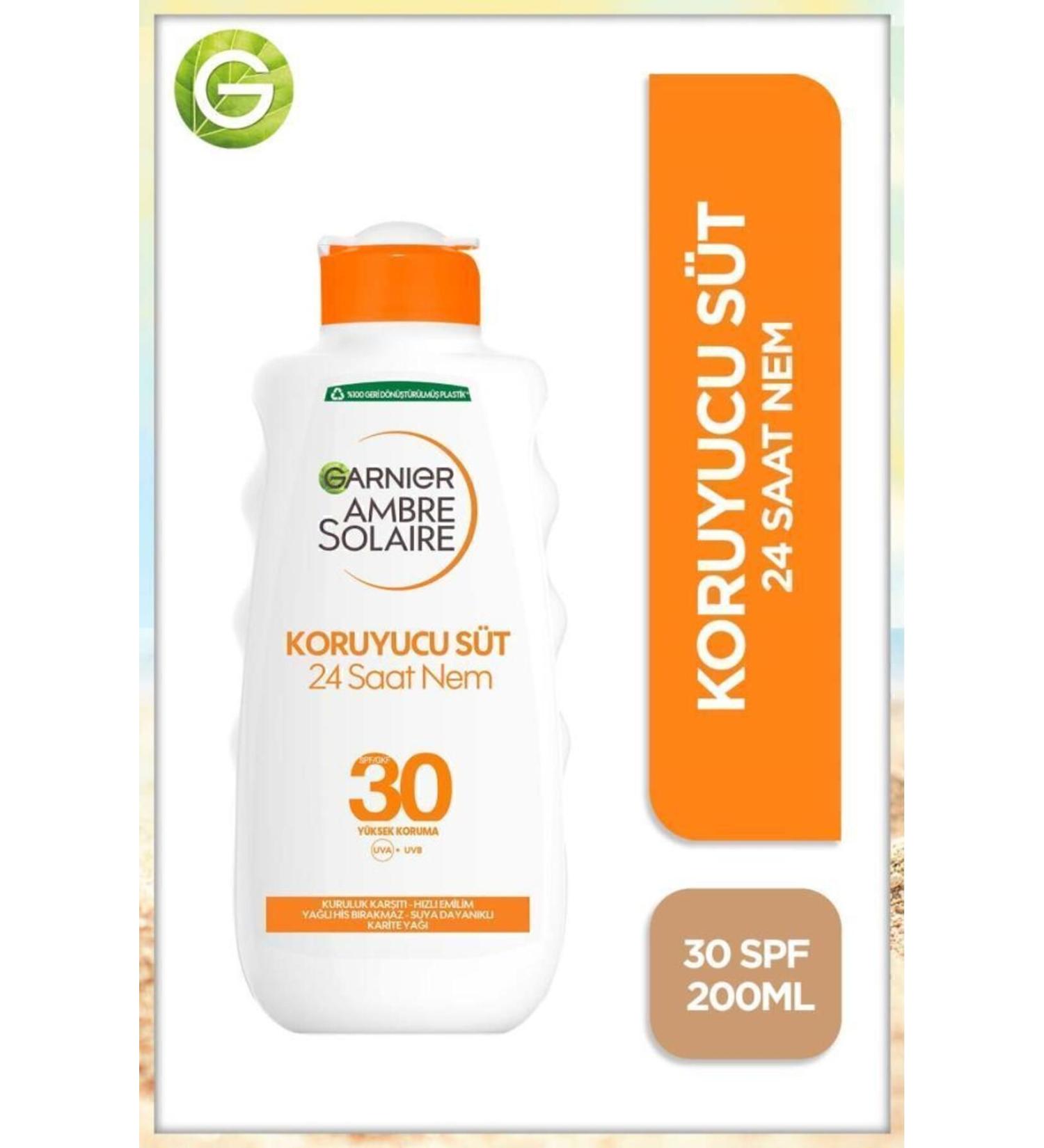 Garnier Ambre Solaire Sun Protection Milk Spf30 200ml - Buy Online on GoSupps.com