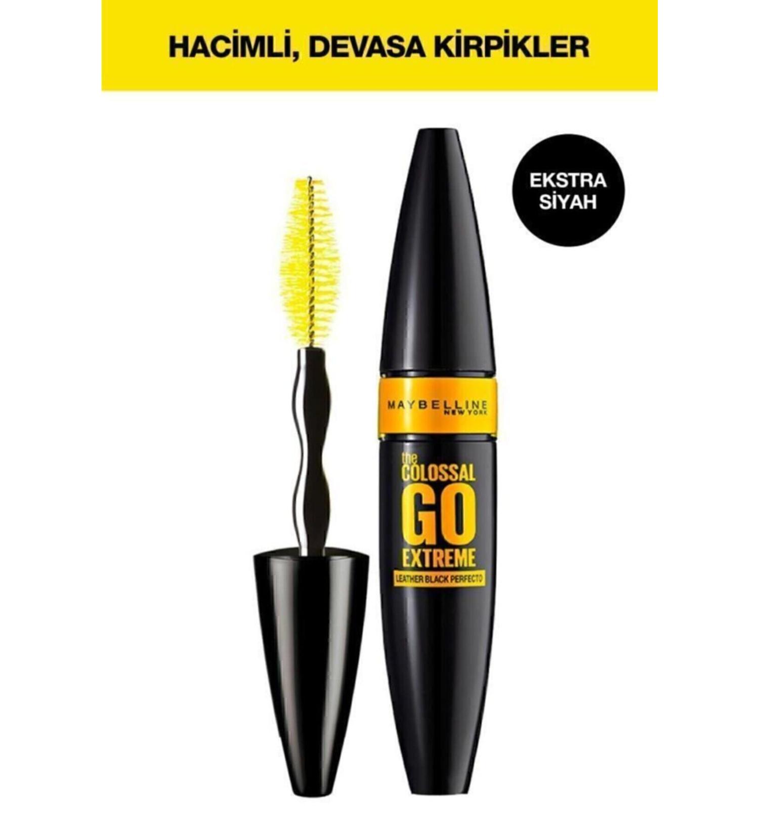 Maybelline New York Volumizing Black Mascara Colossal Go Extreme Volum Express Mascara - Buy Online on GoSupps.com