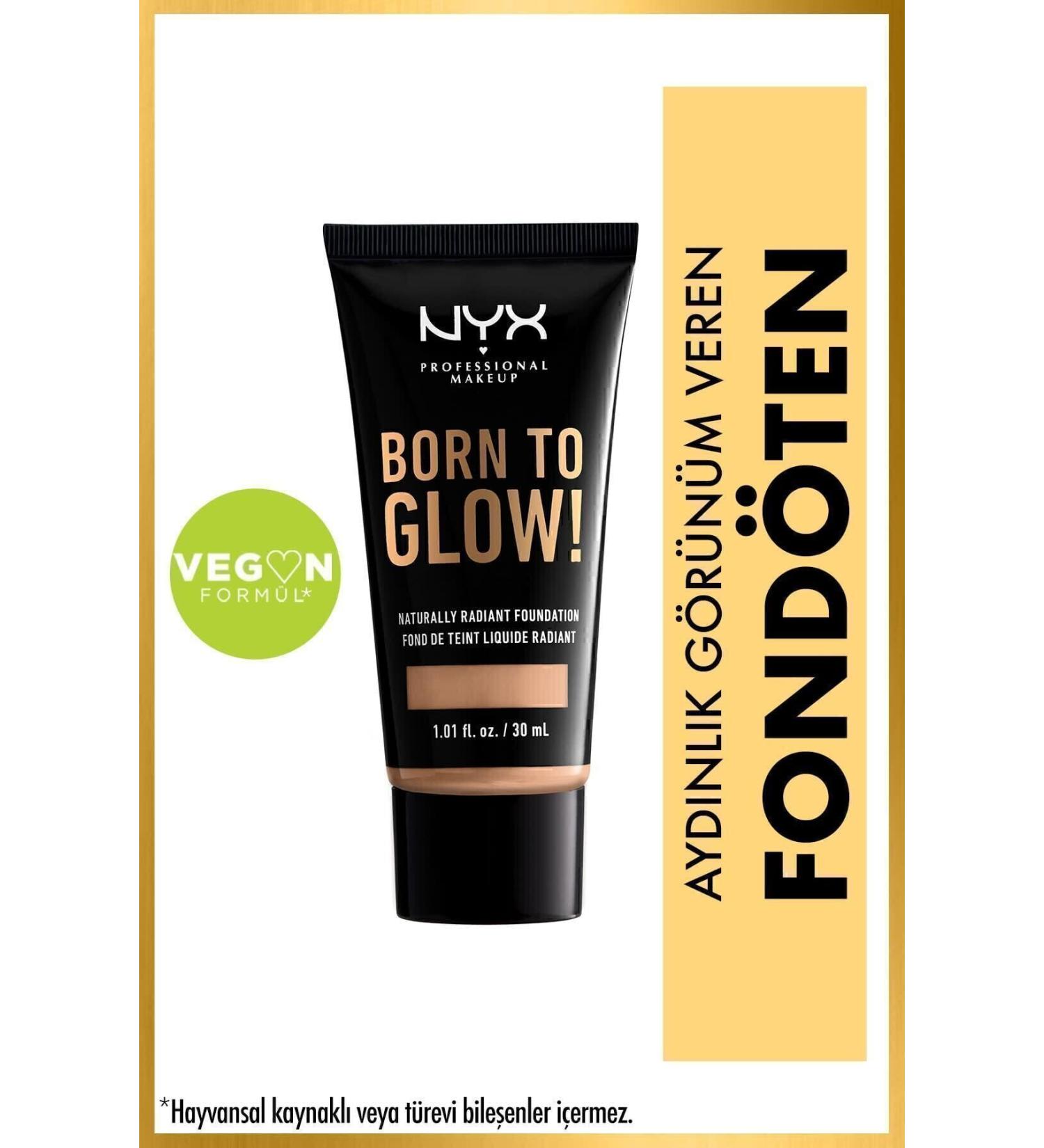 NYX Professional Makeup Foundation - Born To Glow! Naturally Radiant Foundation 7 Natural 800897190378 - Buy Online on GoSupps.com
