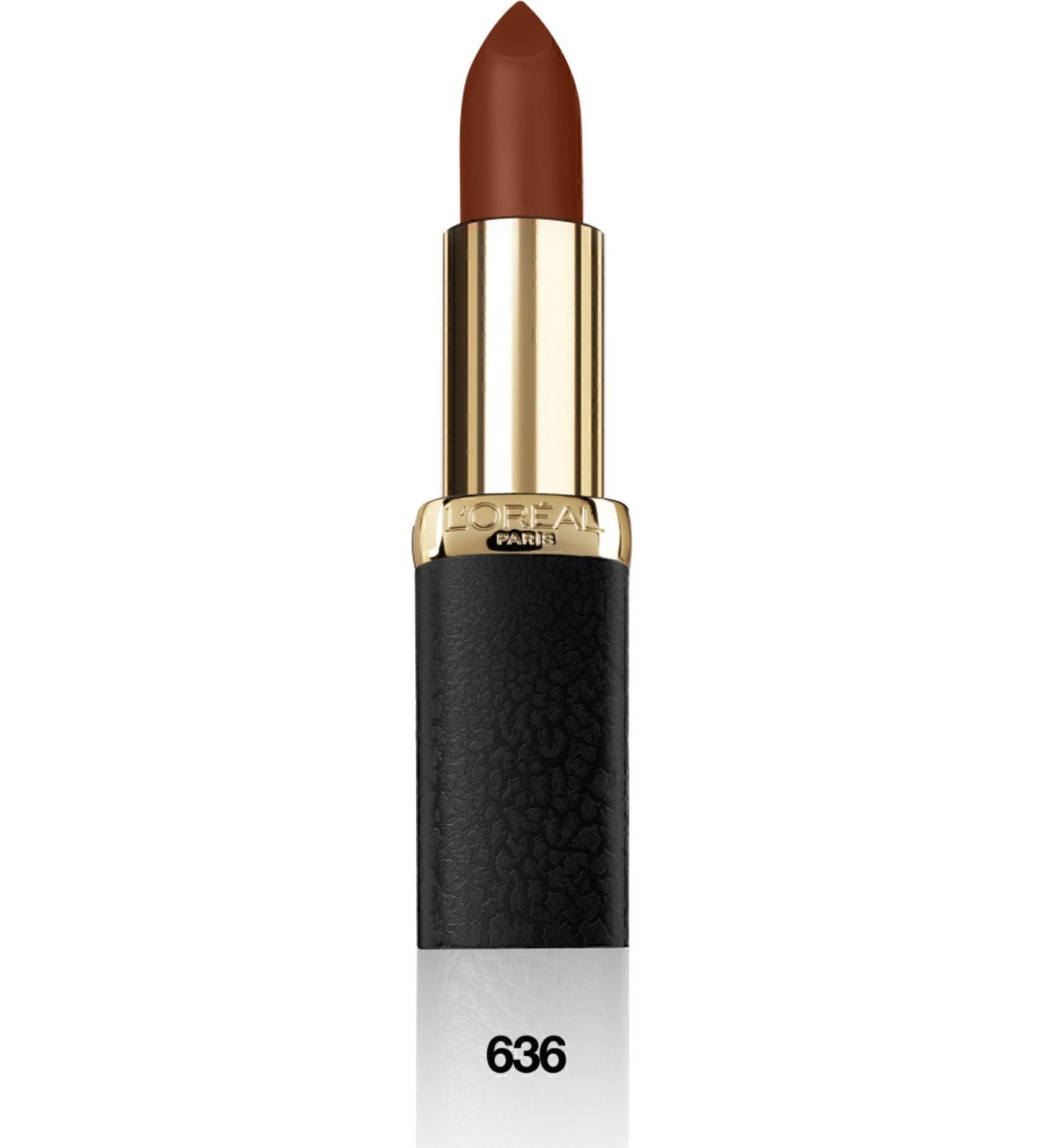 L'Oreal Paris L'or al Paris Color Riche Matte Addiction Ruj 636 Mahogany Studs - Kahverengi - Buy Online on GoSupps.com