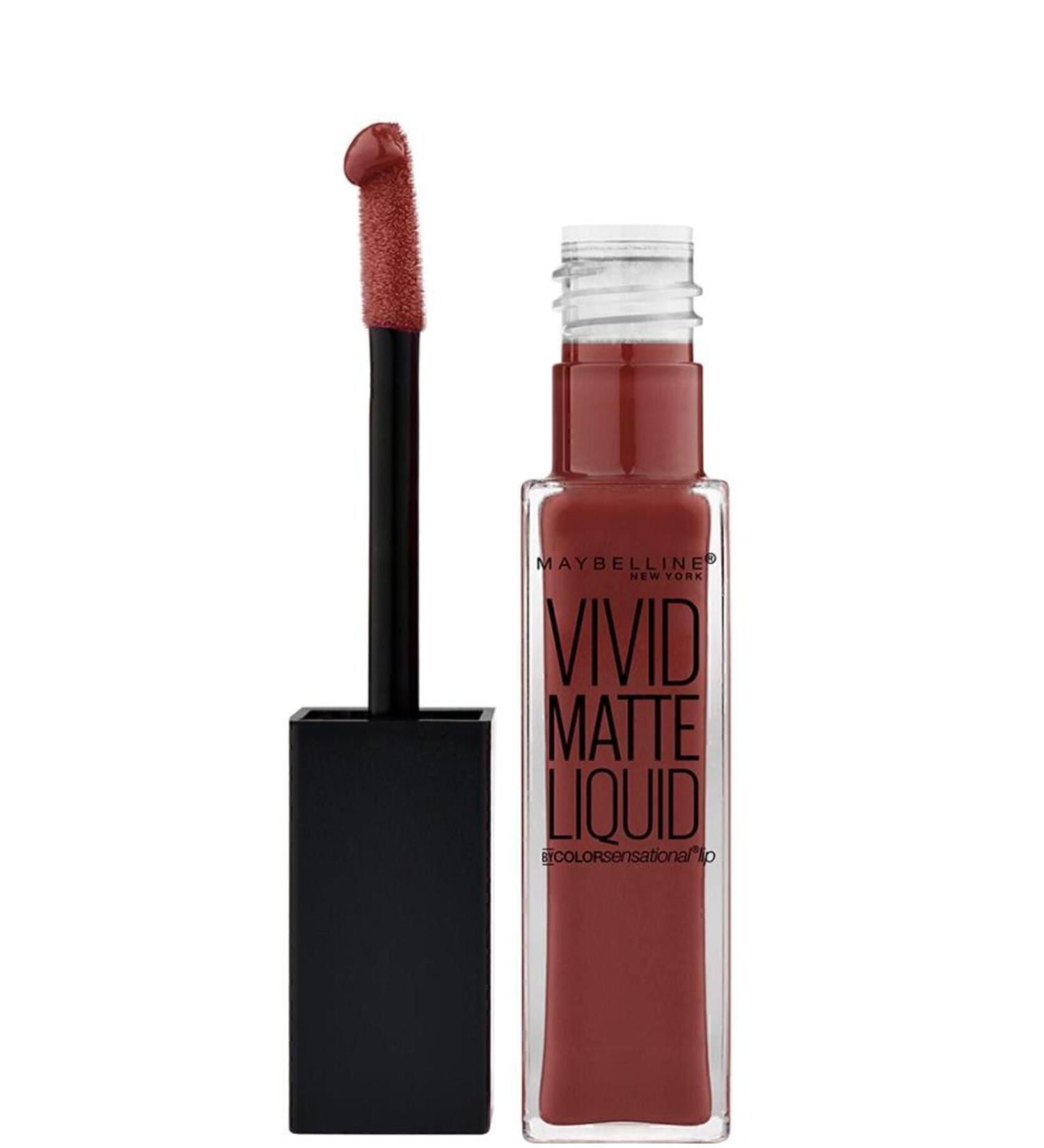 Maybelline New York Color Sensational Vivid Matte Likit Ruj - 37 Coffee Buzz - Kahverengi - Buy Online on GoSupps.com