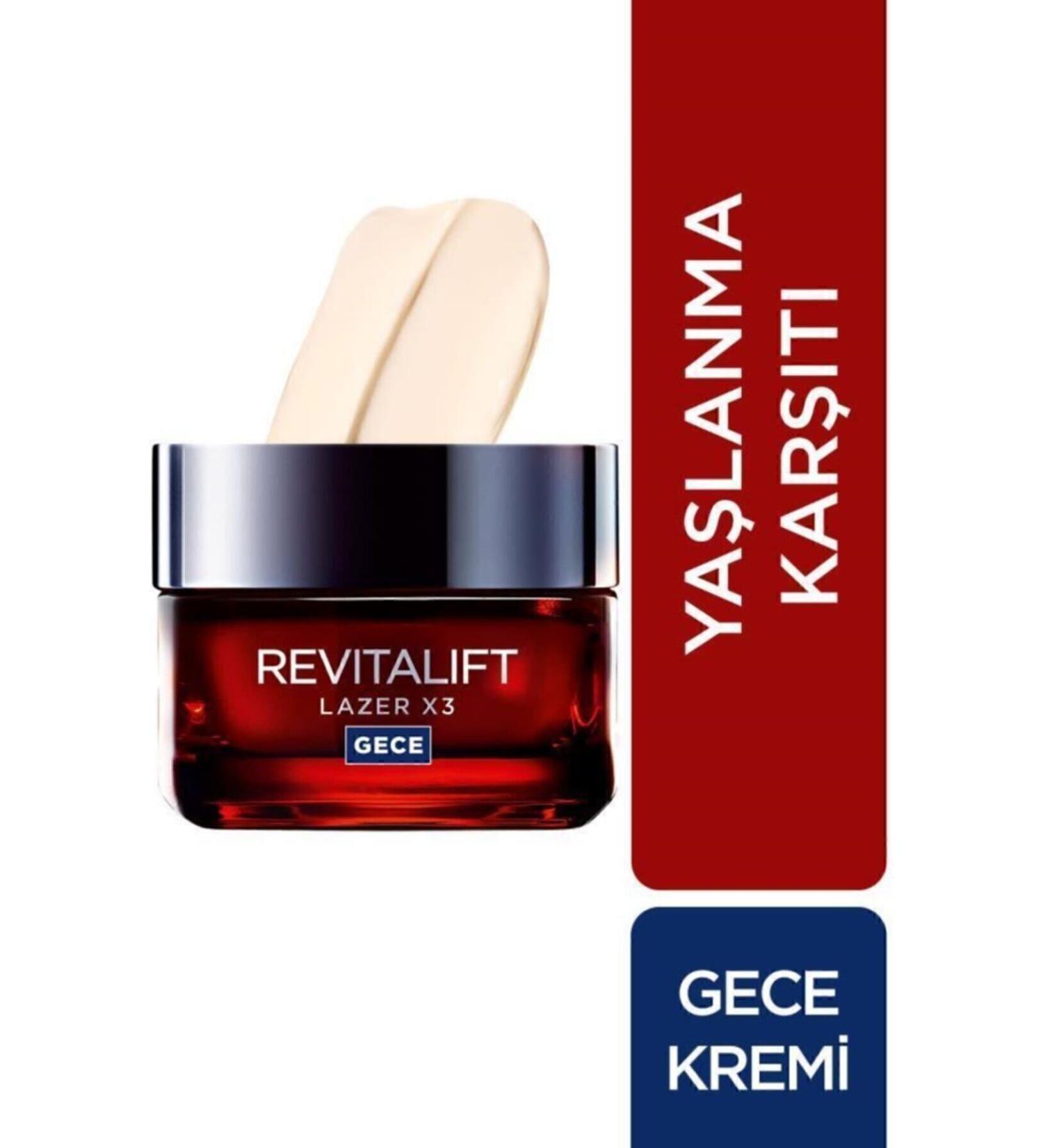 L'Oreal Paris Paris Revitalift Laser X3 Anti-Aging Night Cream 50 Ml - Buy Online on GoSupps.com