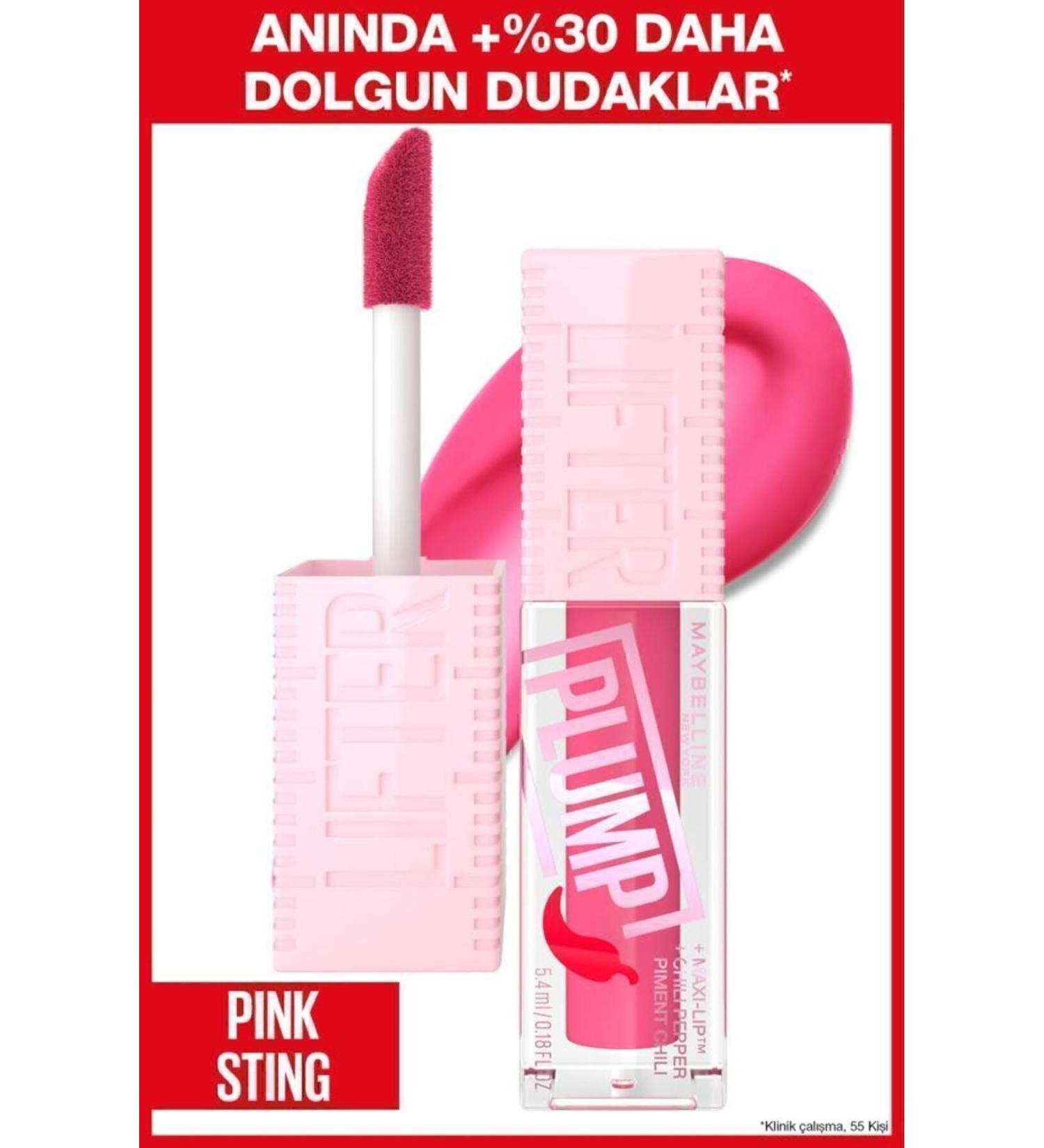 Maybelline New York Lifter Plump Lip Gloss- 003 Pink Sting - Buy Online on GoSupps.com
