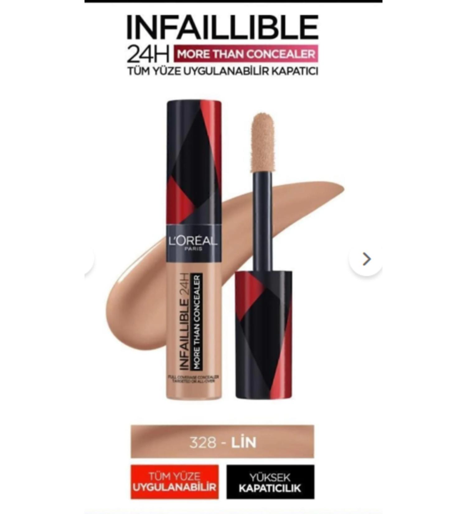 L'Oreal Paris Infaillible 24H All Face Concealer - 328 Lin - Buy Online on GoSupps.com