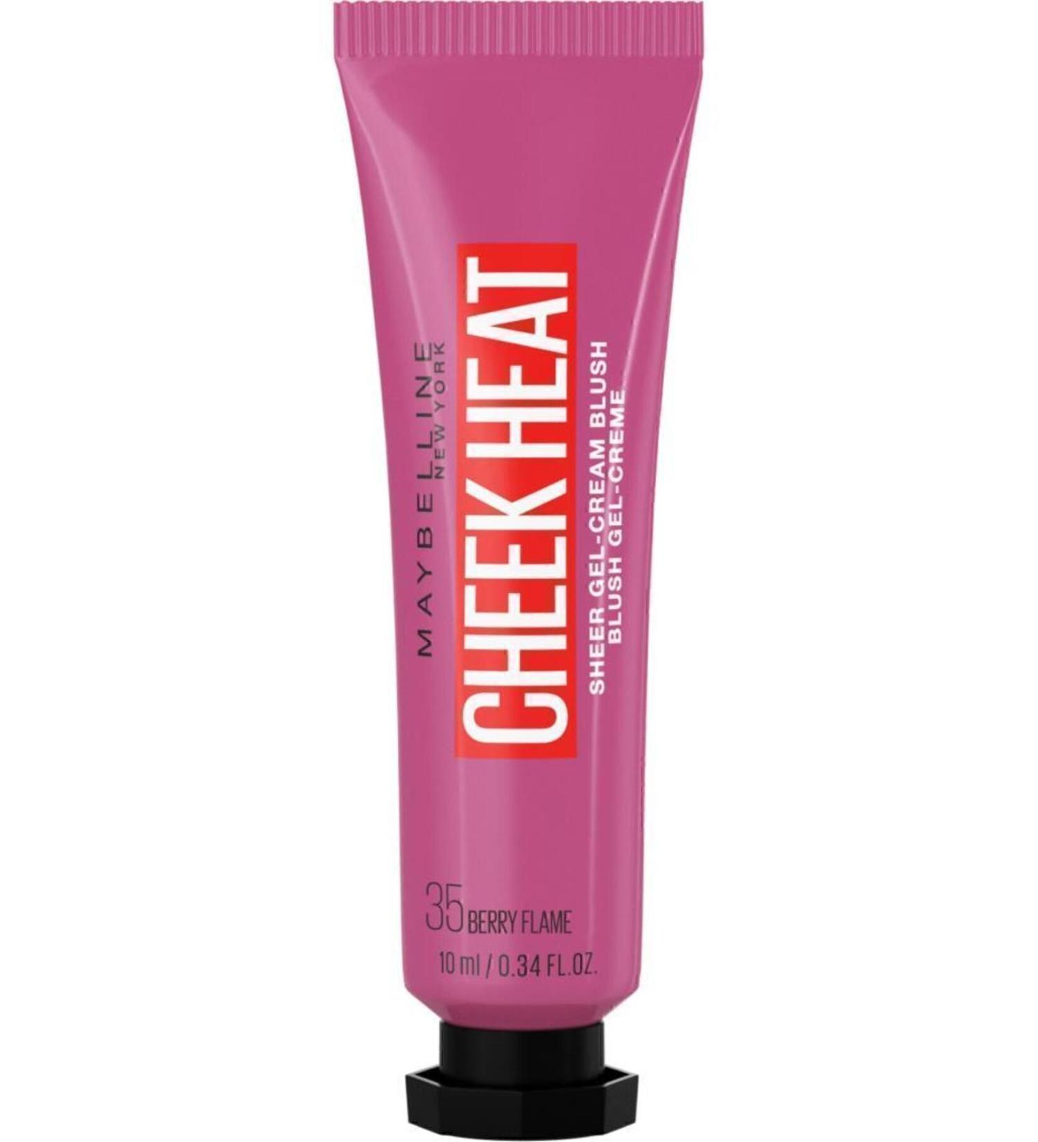 Maybelline New York Cheek Heat Liquid Blush - 35 Berry Flame - Dark Pink - Buy Online on GoSupps.com