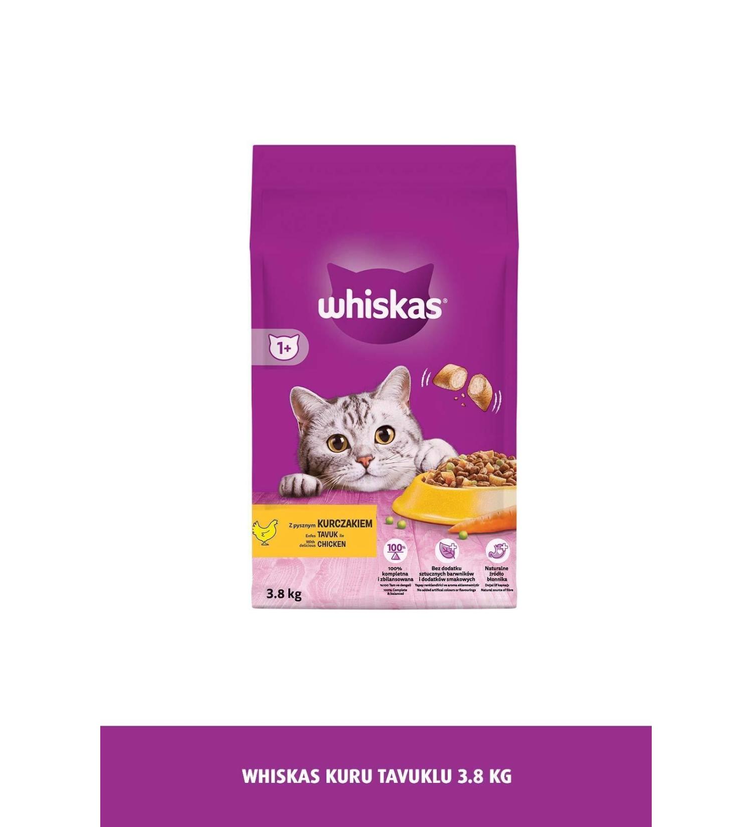 Whiskas Adult Chicken Dry Cat Food 3.8 Kg - Buy Online on GoSupps.com
