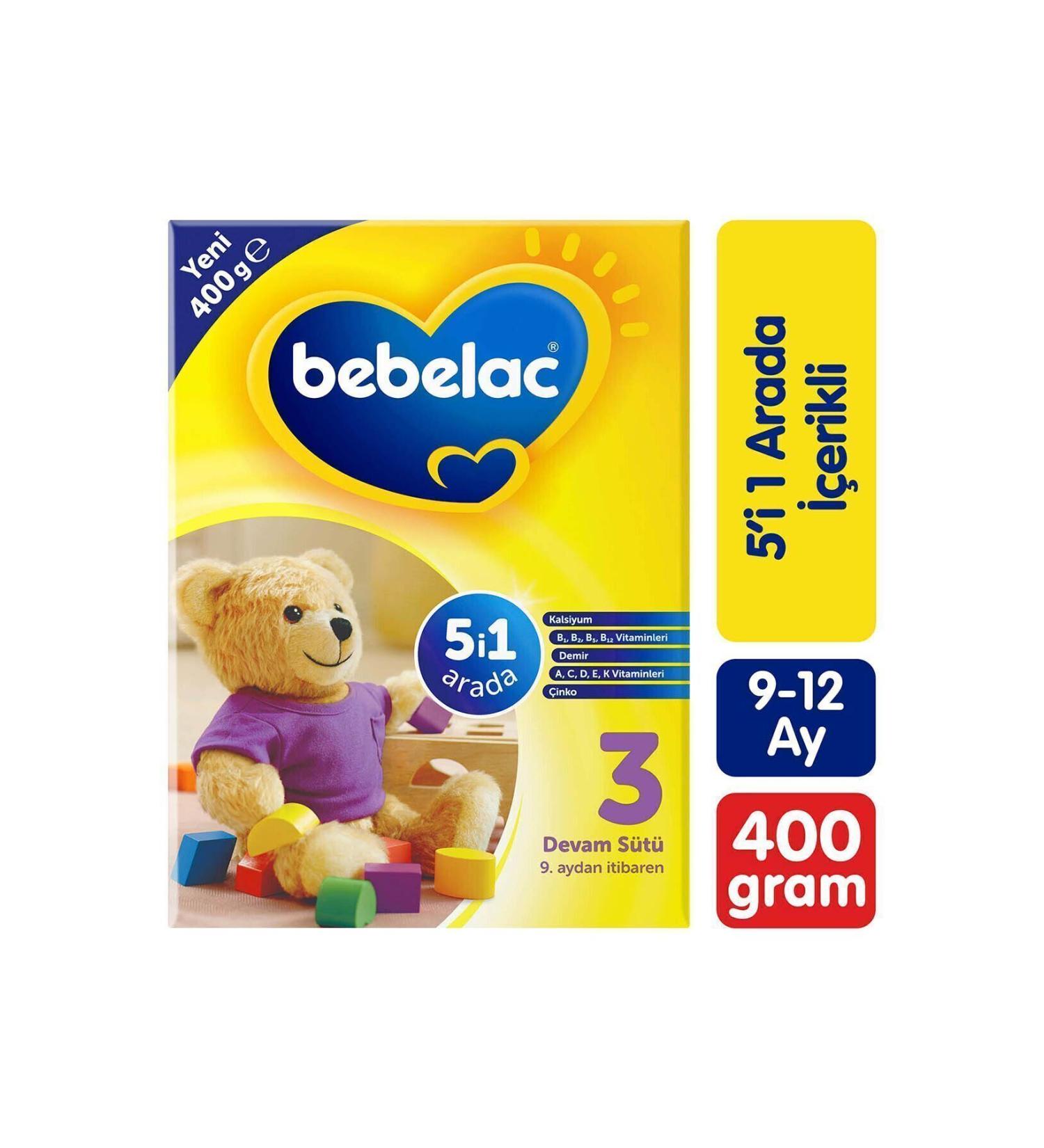 Bebelac 3 Follow-On Milk 400 g 9-12 Months - Buy Online on GoSupps.com