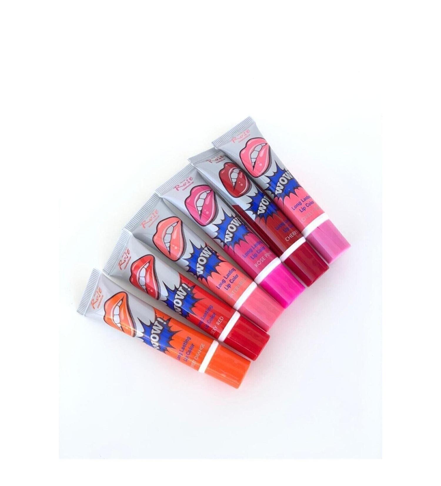 Gibiaytime 6 Permanent Peelable Lipstick Set Peelable Lipstick 6
