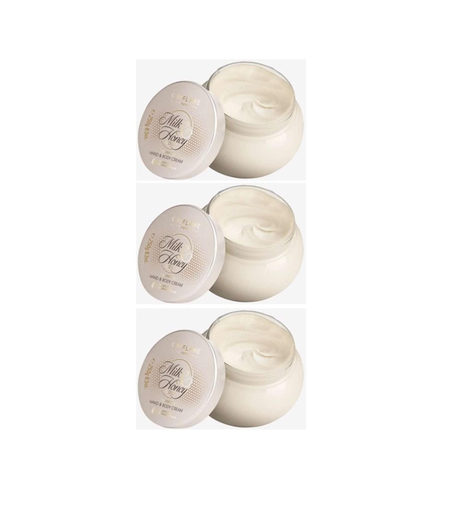 Oriflame Milk & Honey Gold Nourishing and Smoothing Hand & Body Cream 3 Pieces
